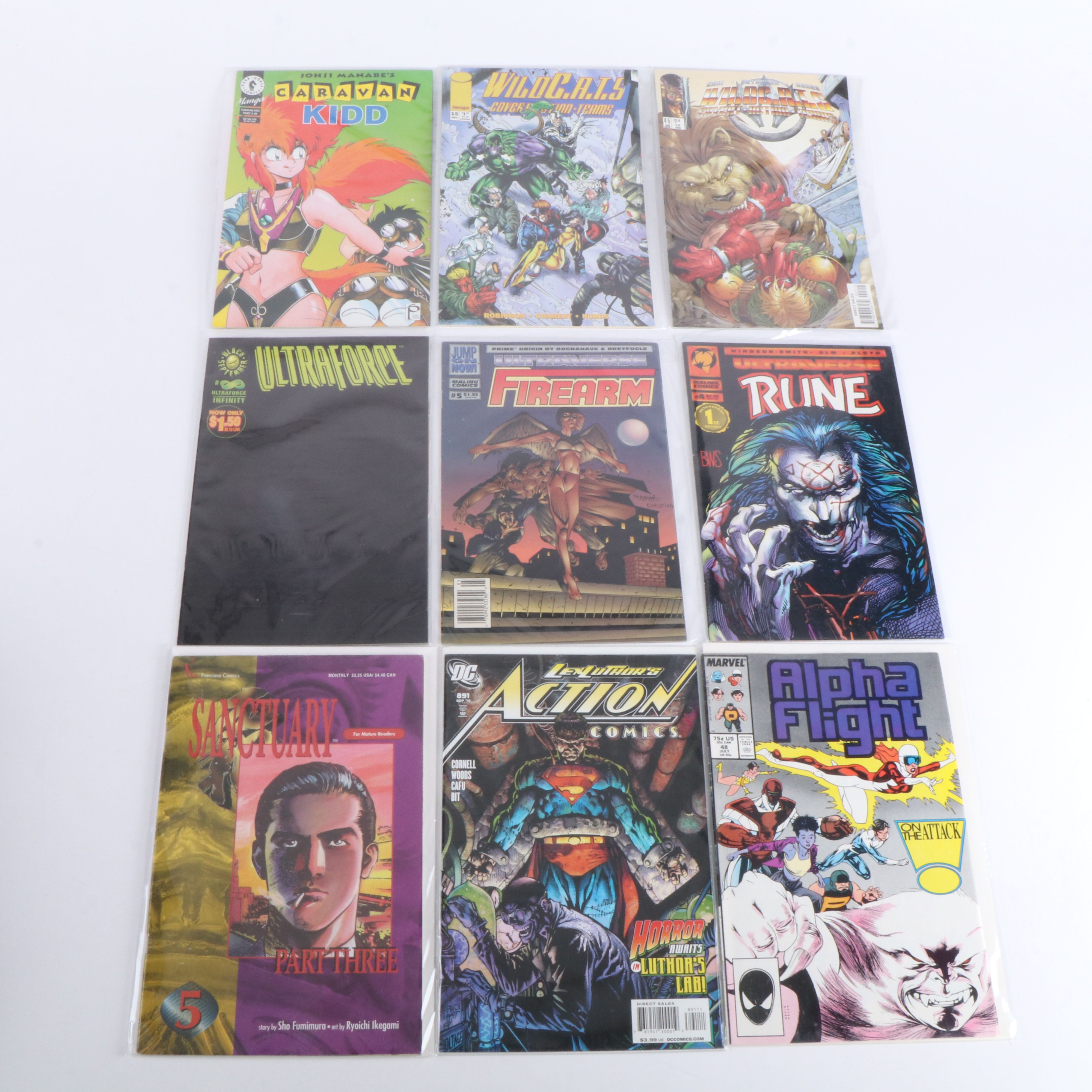 Bronze-Modern Age Comic Books with "The Warlord", "Deadshot", and More