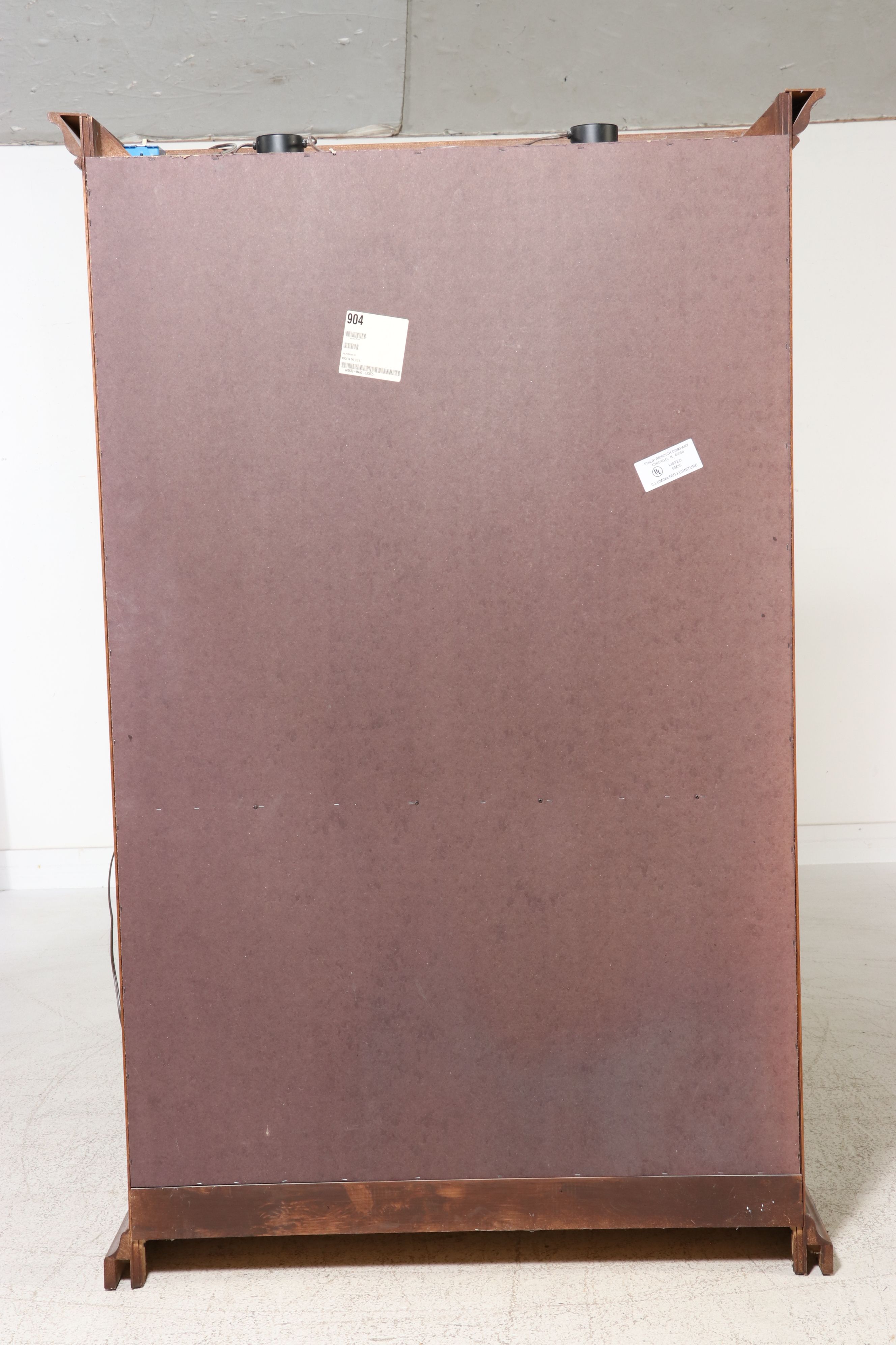 Philip Reinisch "Lighthouse" Illuminated Oak Curio Cabinet