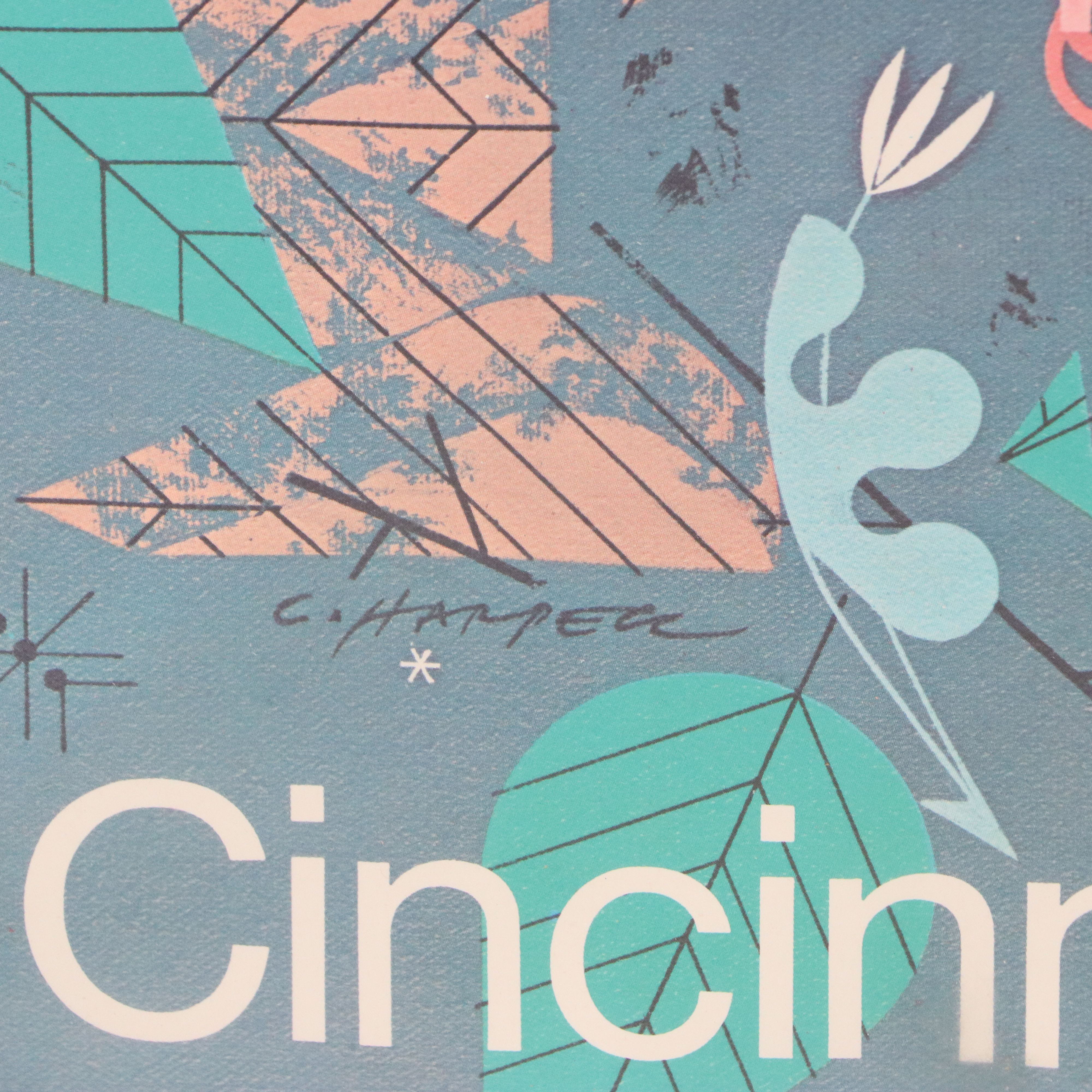 Cincinnati Nature Center Charley Harper Poster, 1977