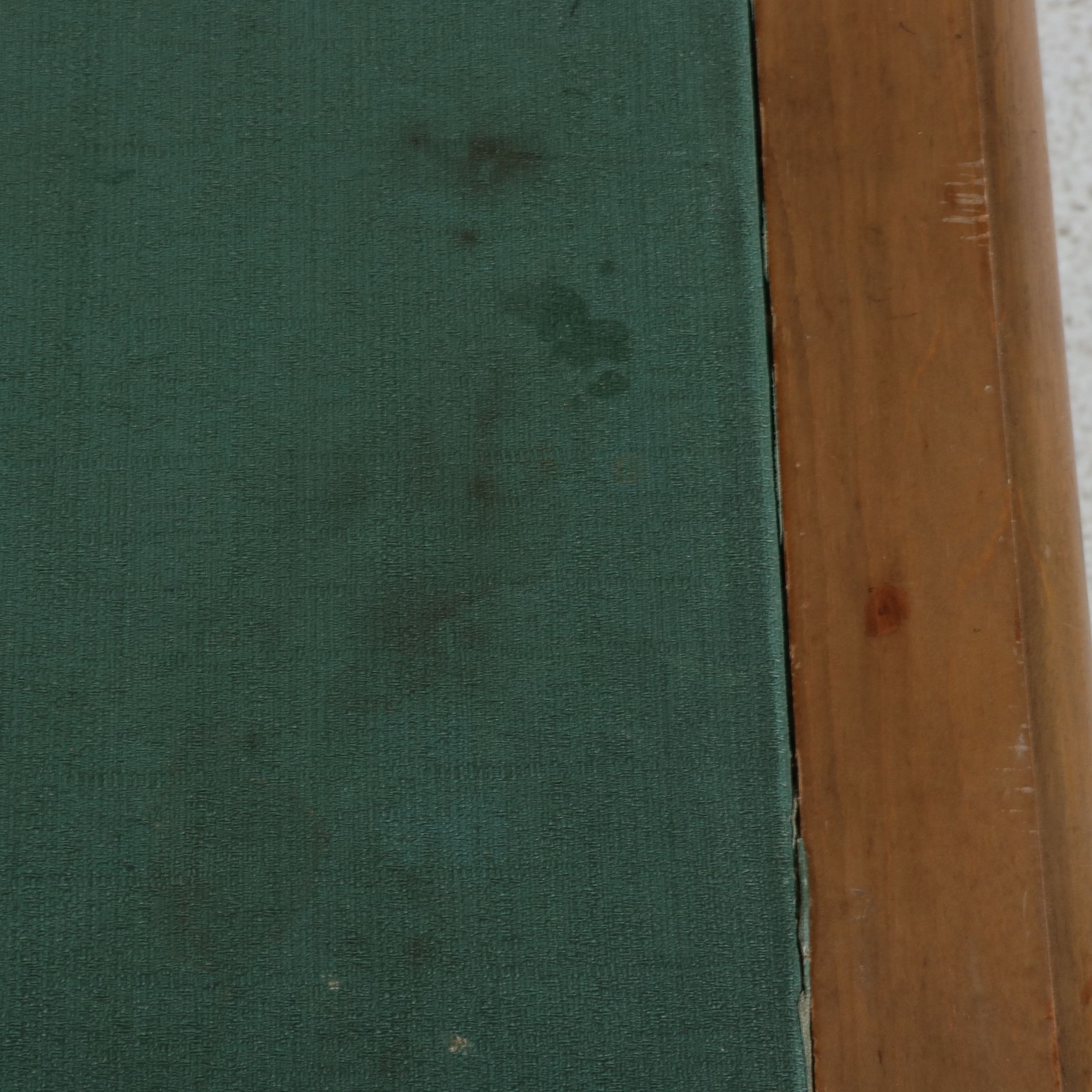 Mid Century Modern Folding Card Table with Inset Felt Top, Circa 1960