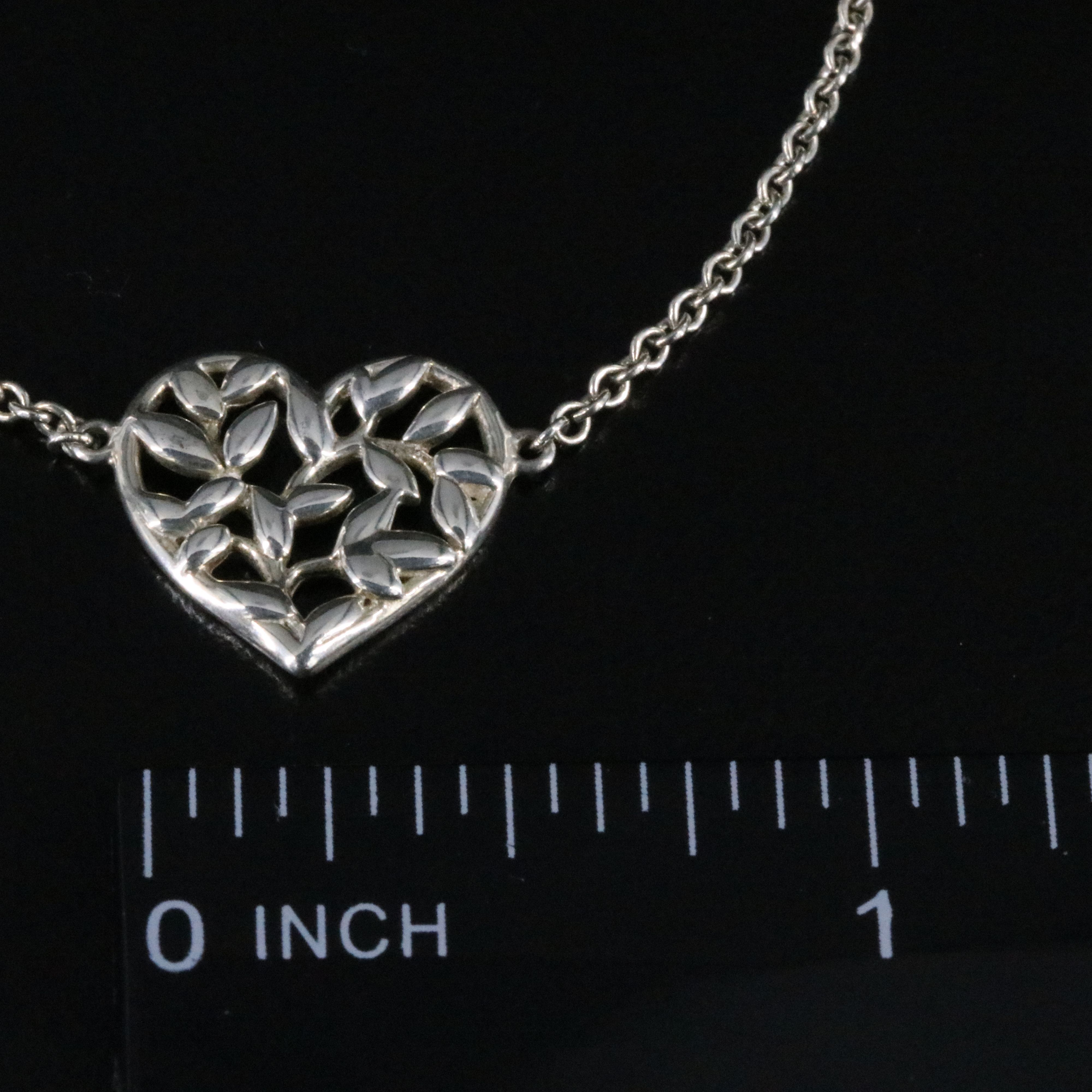 Paloma Picasso for Tiffany & Co. Sterling Olive Leaf Heart Bracelet