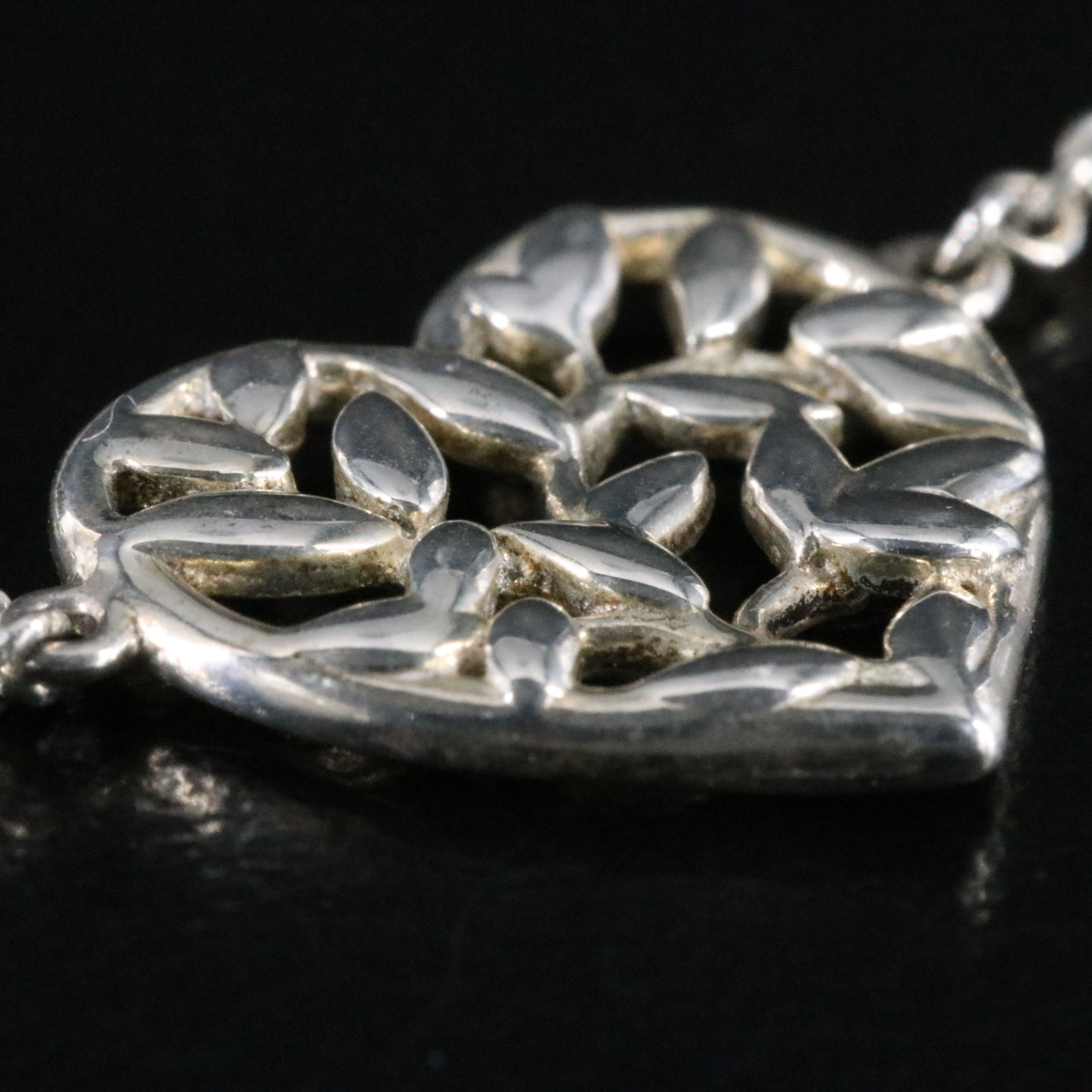 Paloma Picasso for Tiffany & Co. Sterling Olive Leaf Heart Bracelet