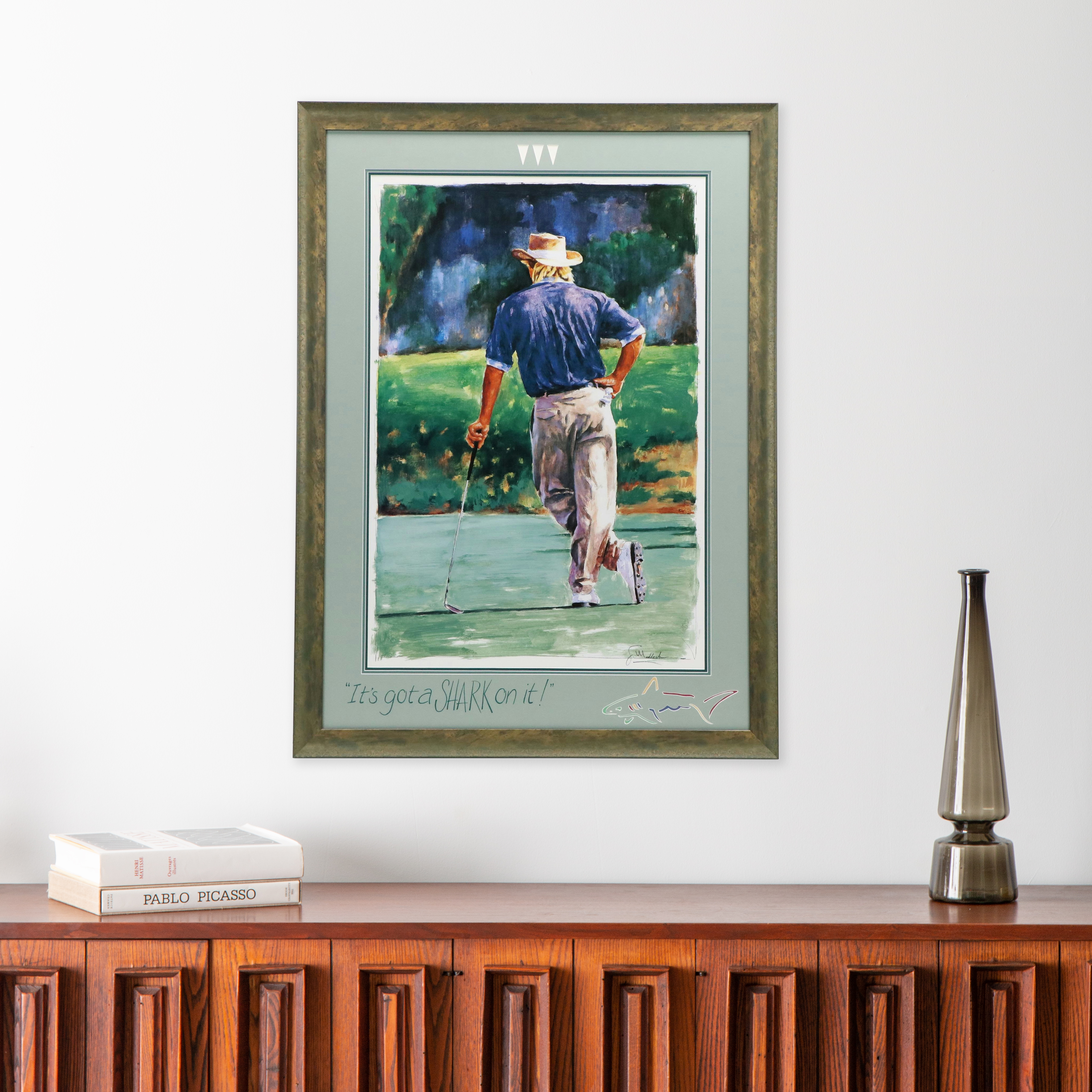 After Scott Medlock Offset Lithograph "Greg Norman"