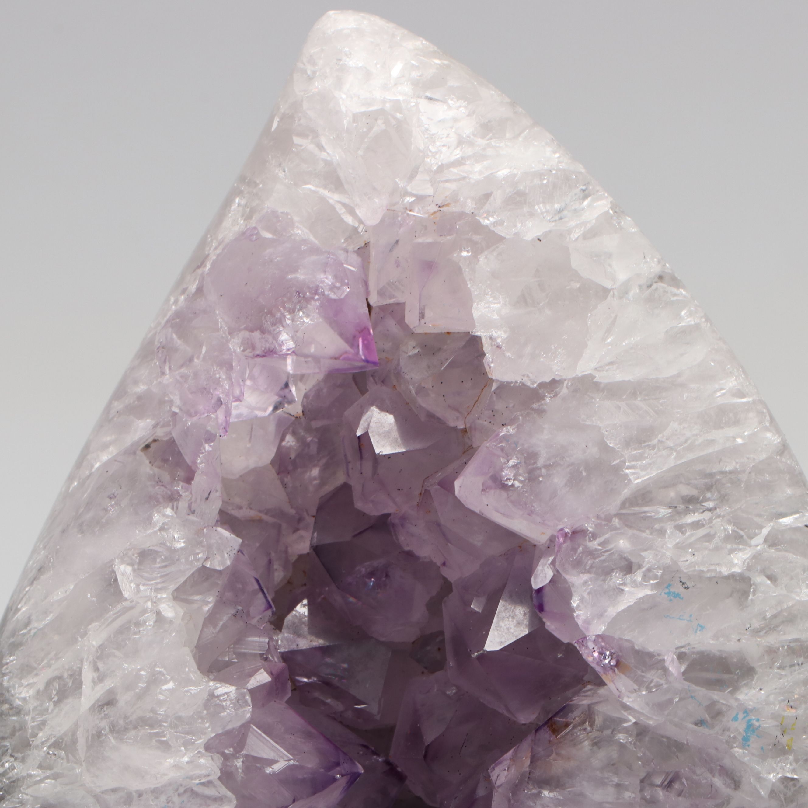 Polished Teardrop-Shaped Amethyst Geode