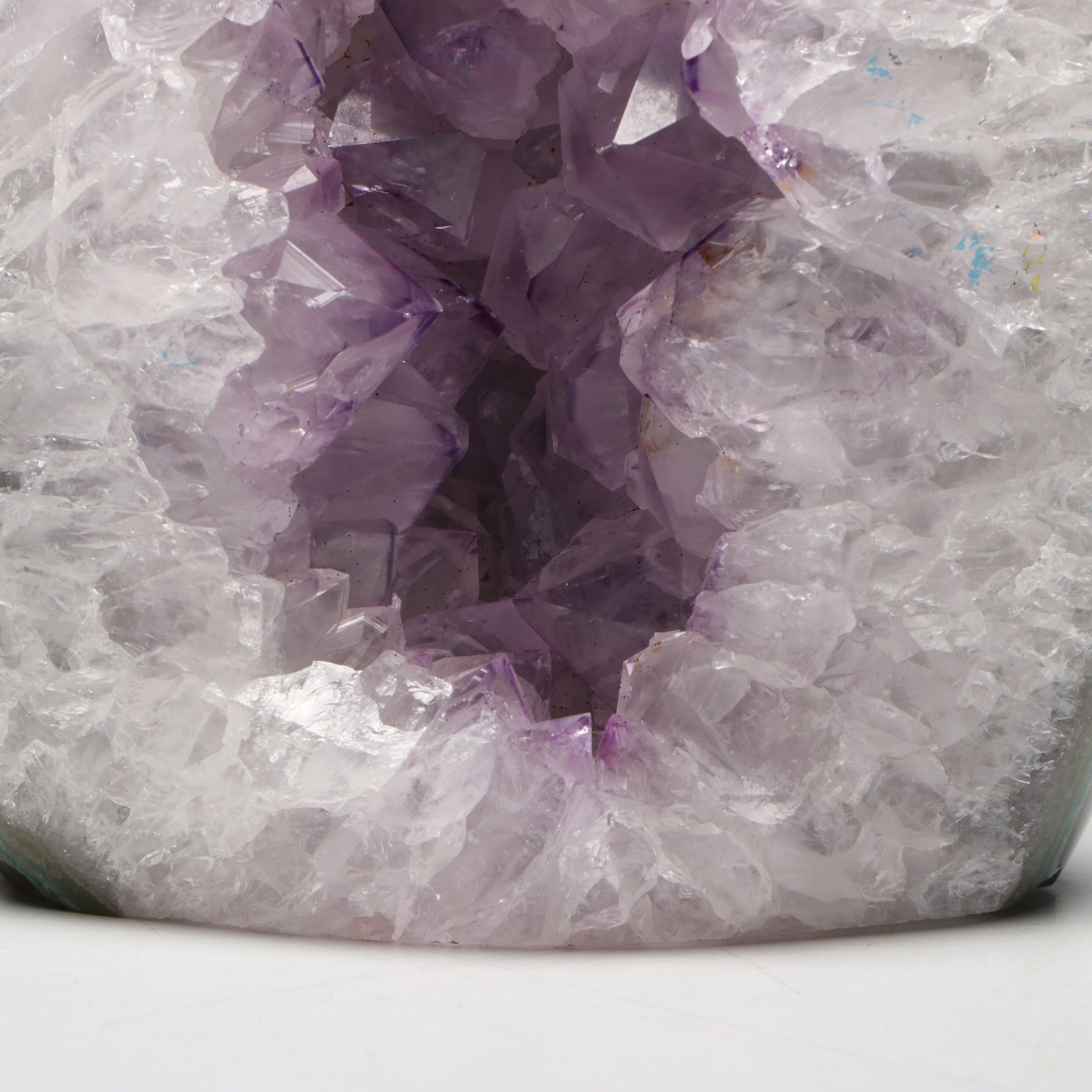 Polished Teardrop-Shaped Amethyst Geode
