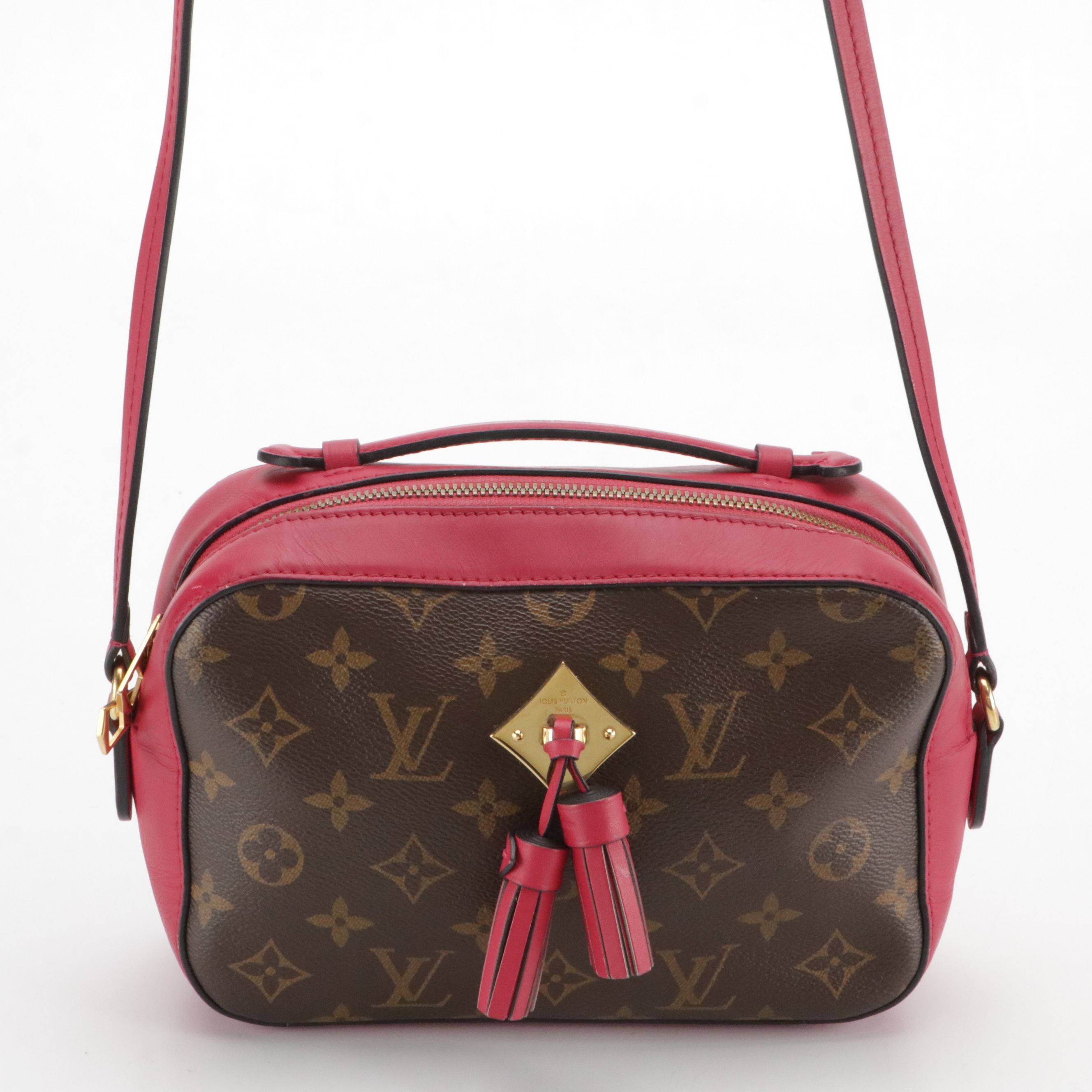 Louis Vuitton Saintonge Two-Way Crossbody Bag in Monogram Canvas and Leather