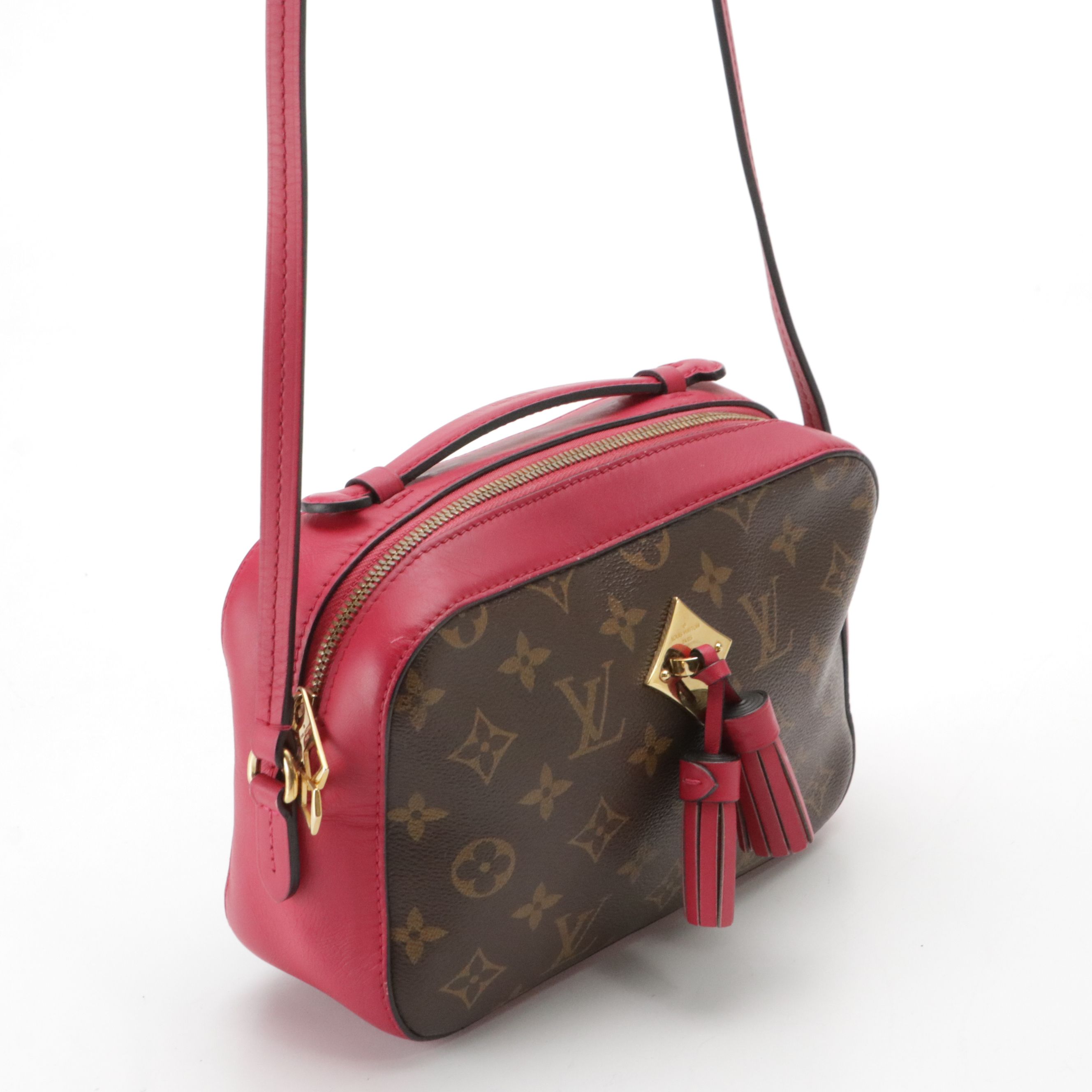 Louis Vuitton Saintonge Two-Way Crossbody Bag in Monogram Canvas and Leather