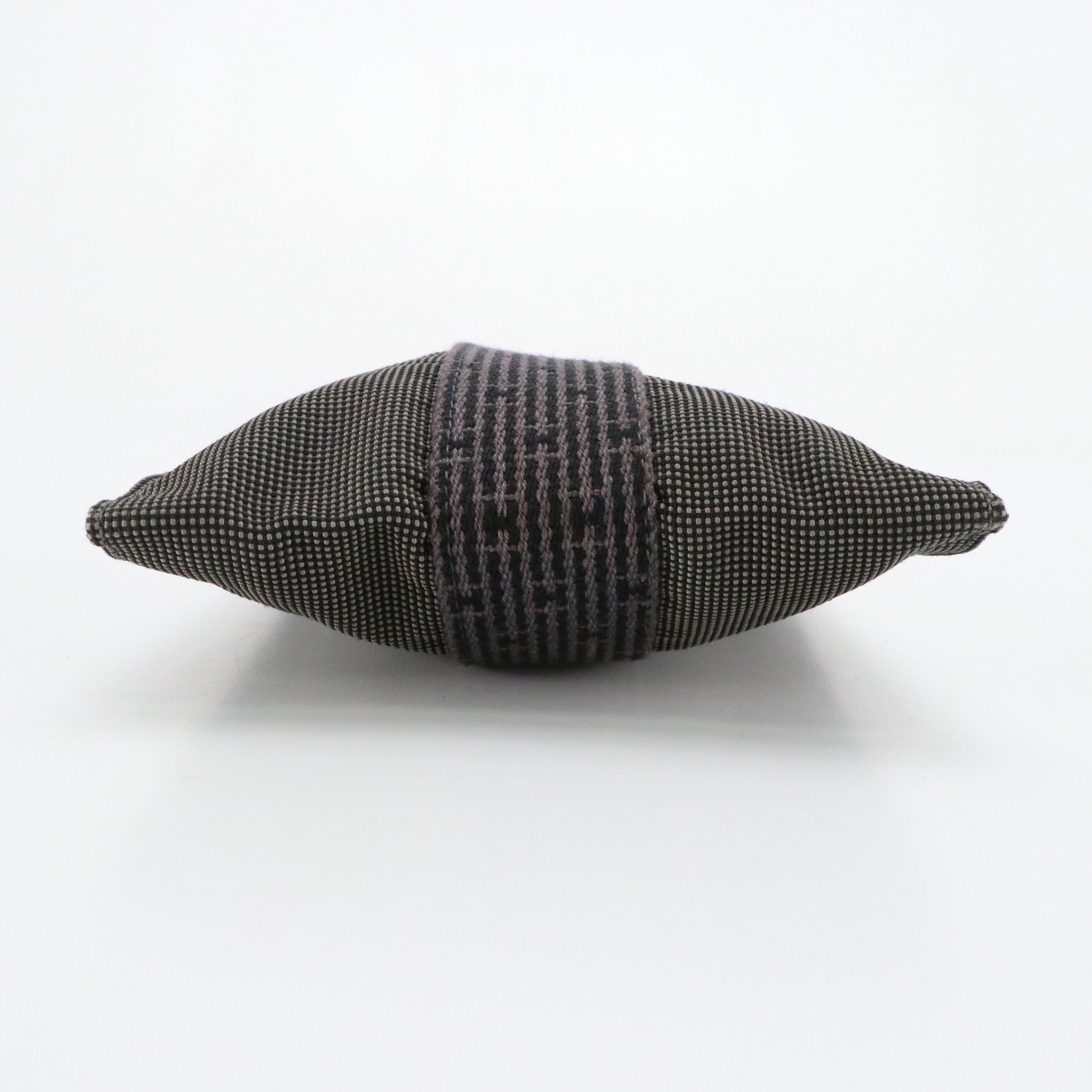 Hermès Herline Pochette Crossbody Bag in Grey Canvas