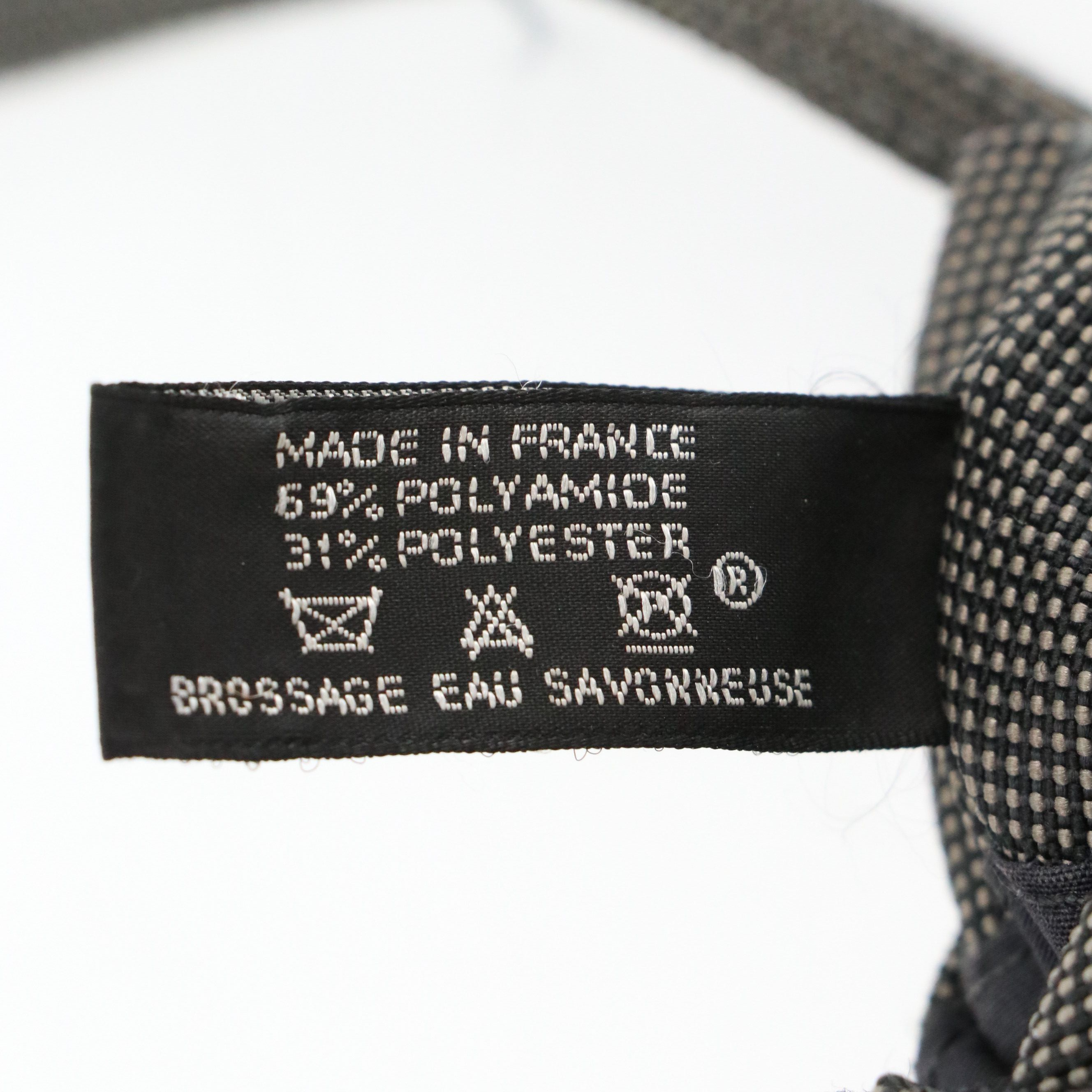 Hermès Herline Pochette Crossbody Bag in Grey Canvas