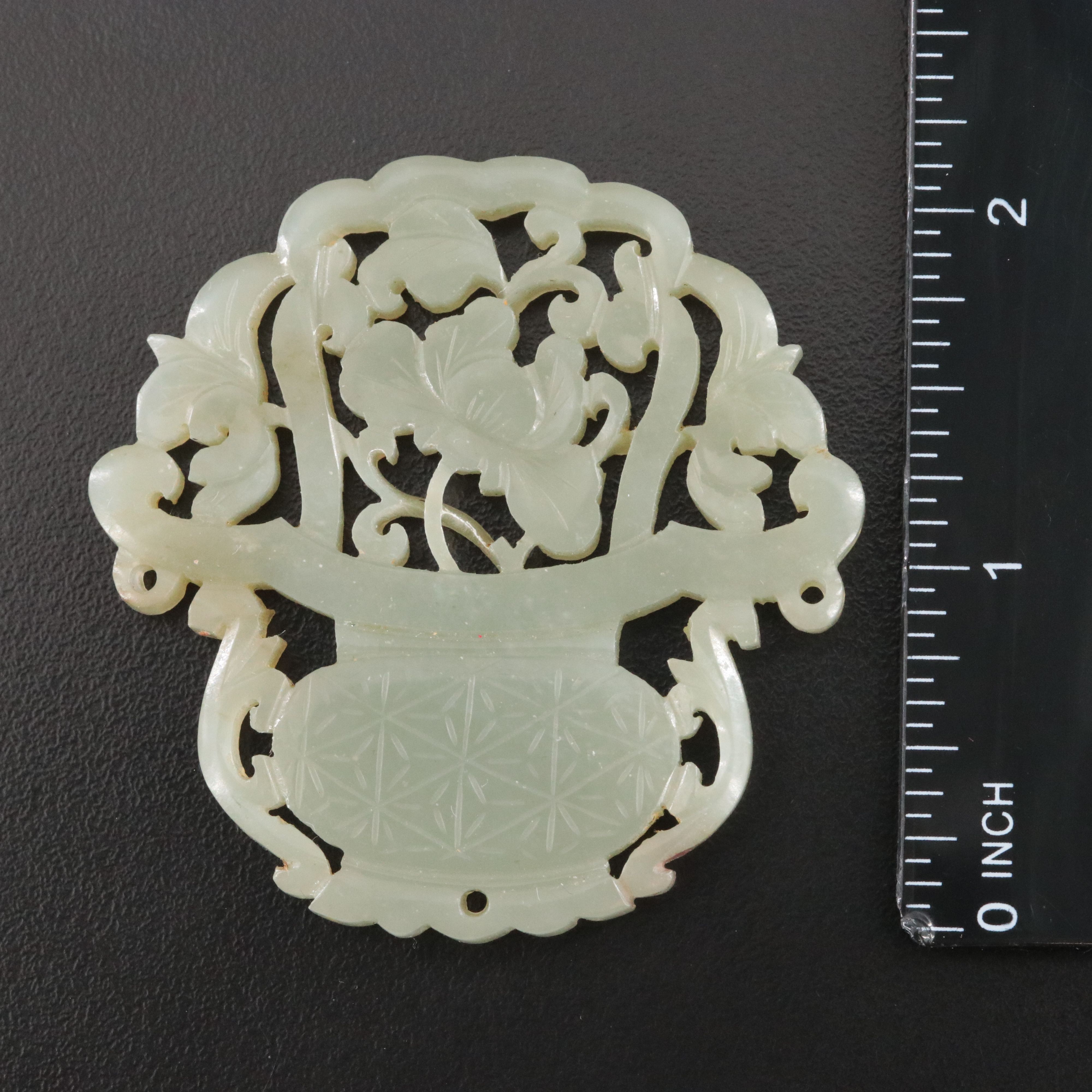 Carved Serpentine Pendant