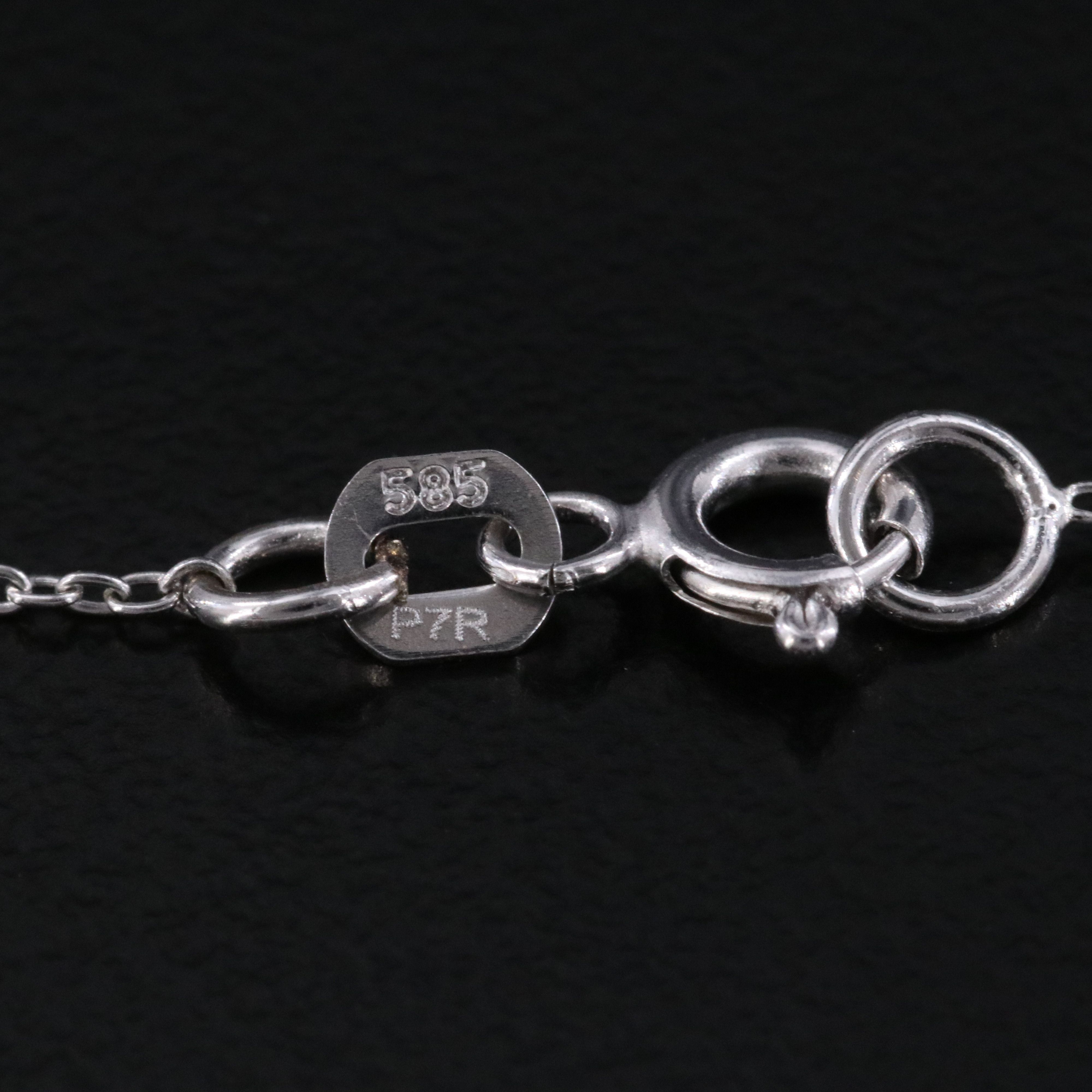 14K 10.03 CT Lab Grown Diamond Pendant Necklace with IGI Report