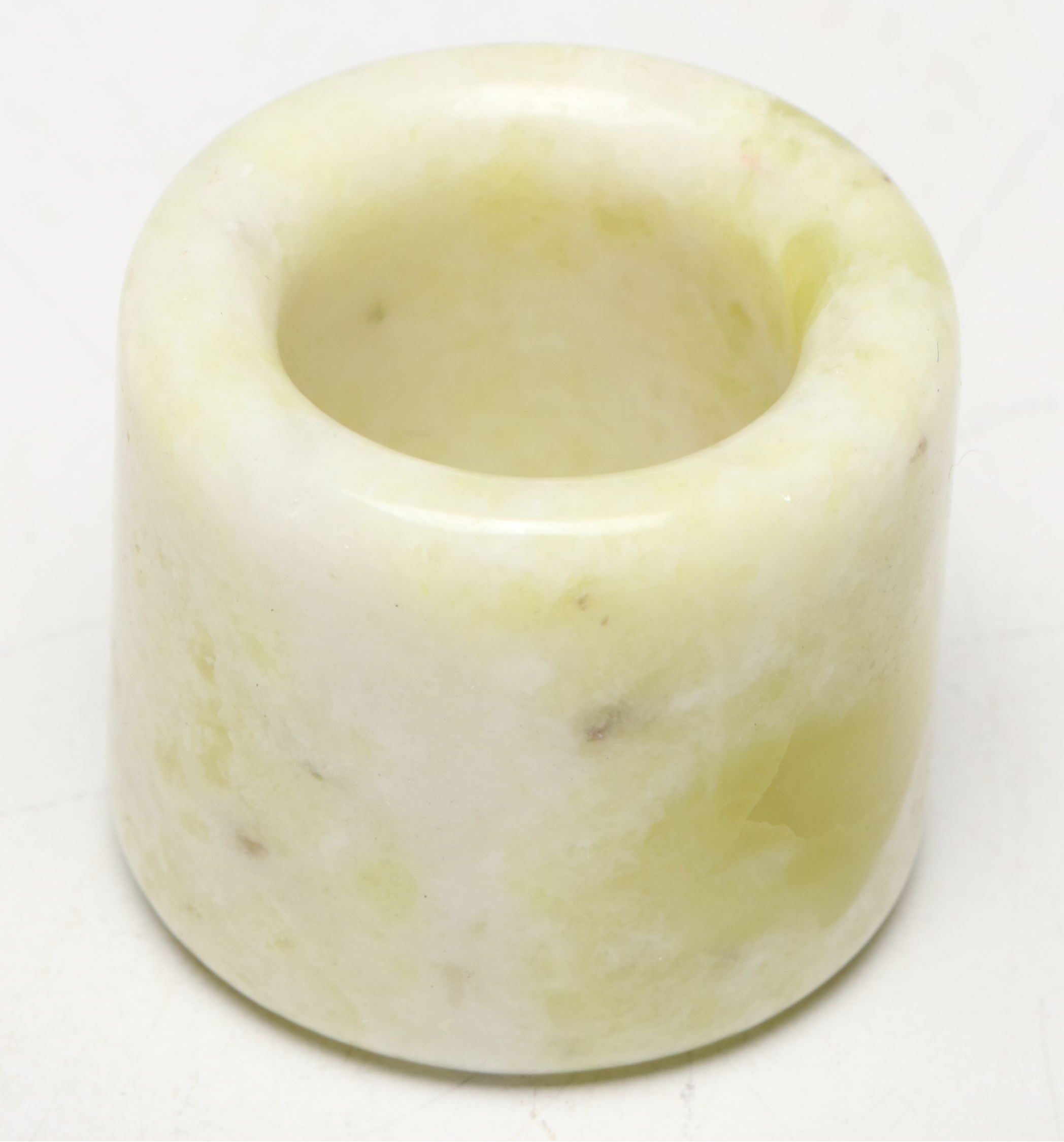 Chinese Carved Serpentine Thumb Ring