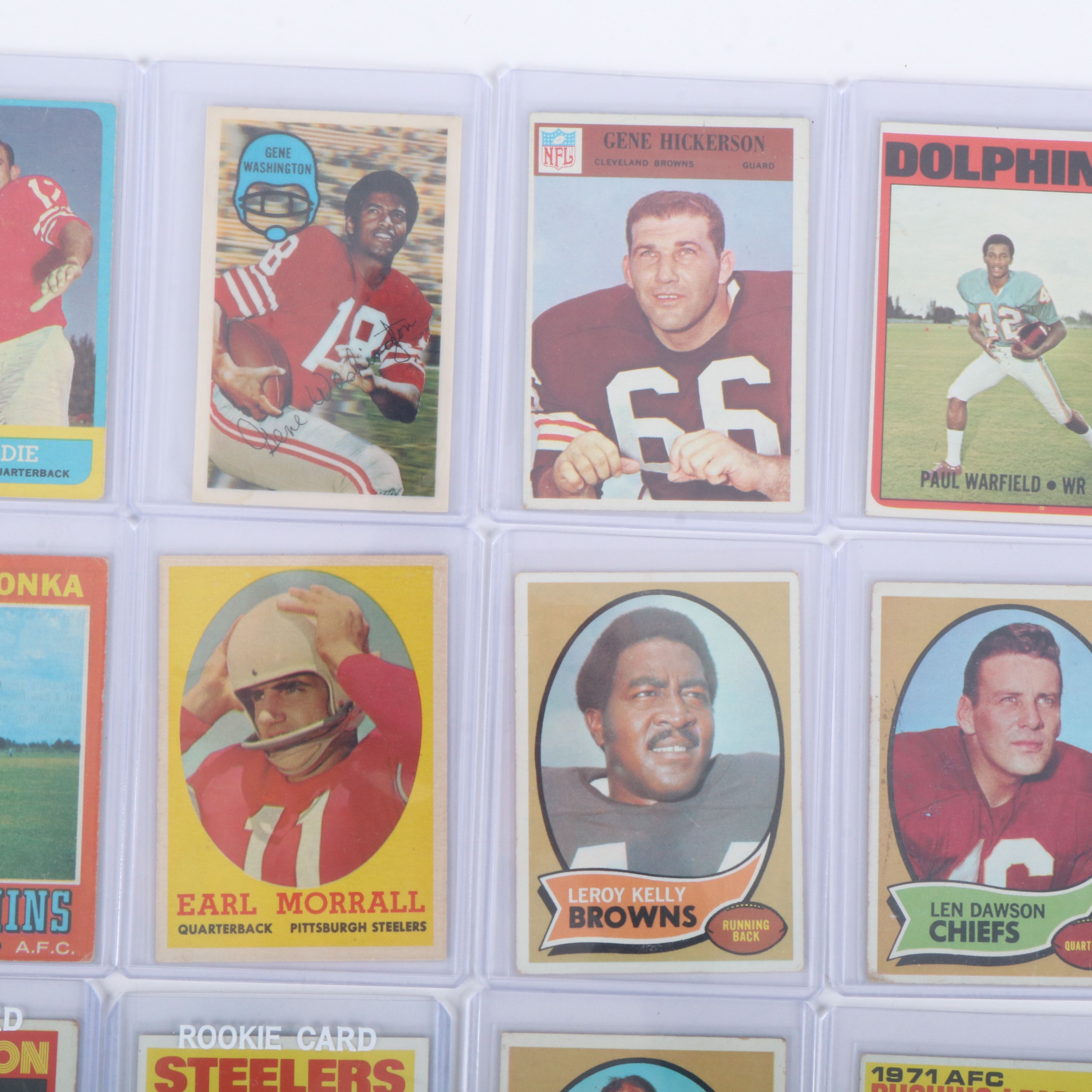 Topps with Other Football Cards Featuring Jim Plunkett & L.C. Greenwood Rookies