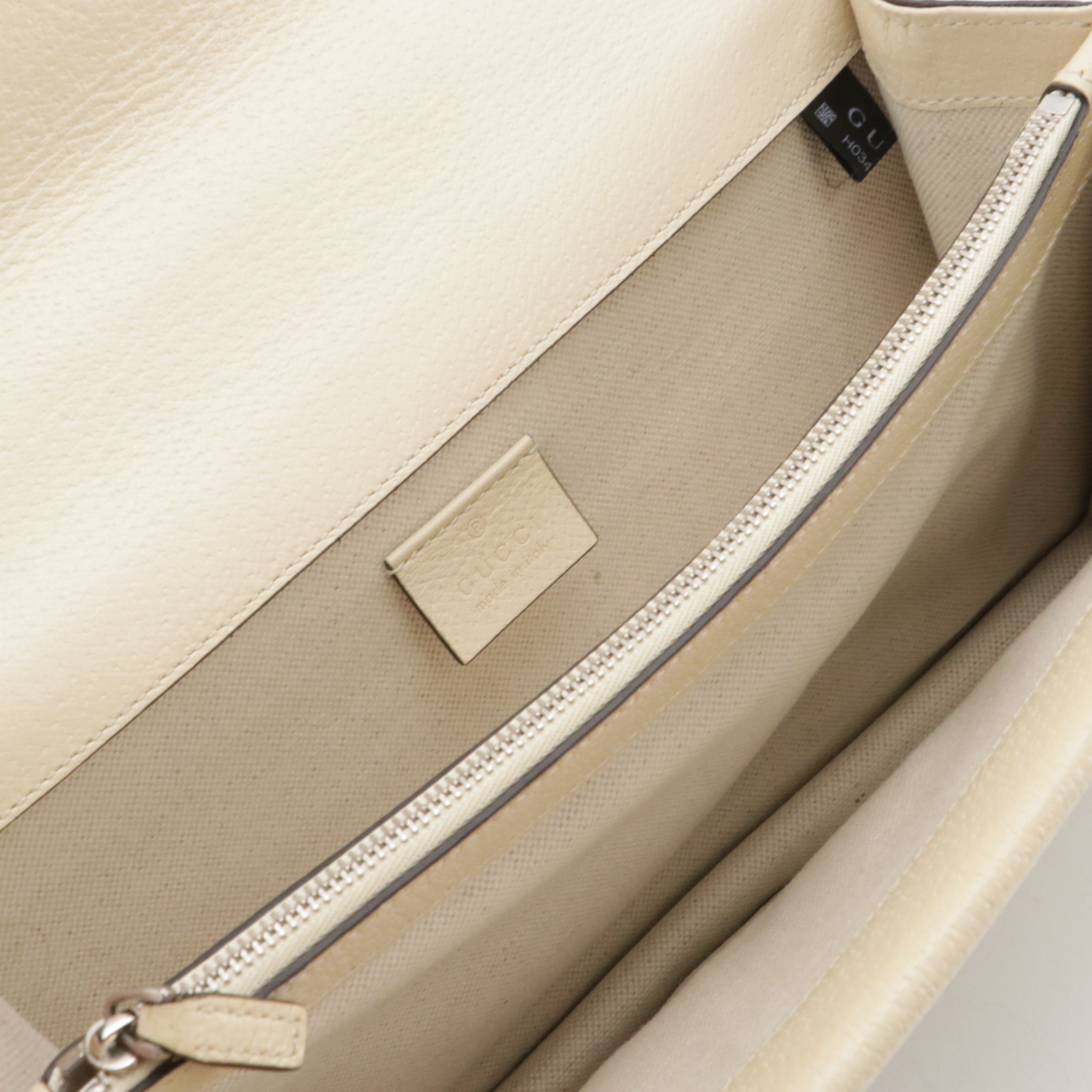 Gucci Medium Embellished Dionysis Chain Shoulder Bag in Ivory Leather