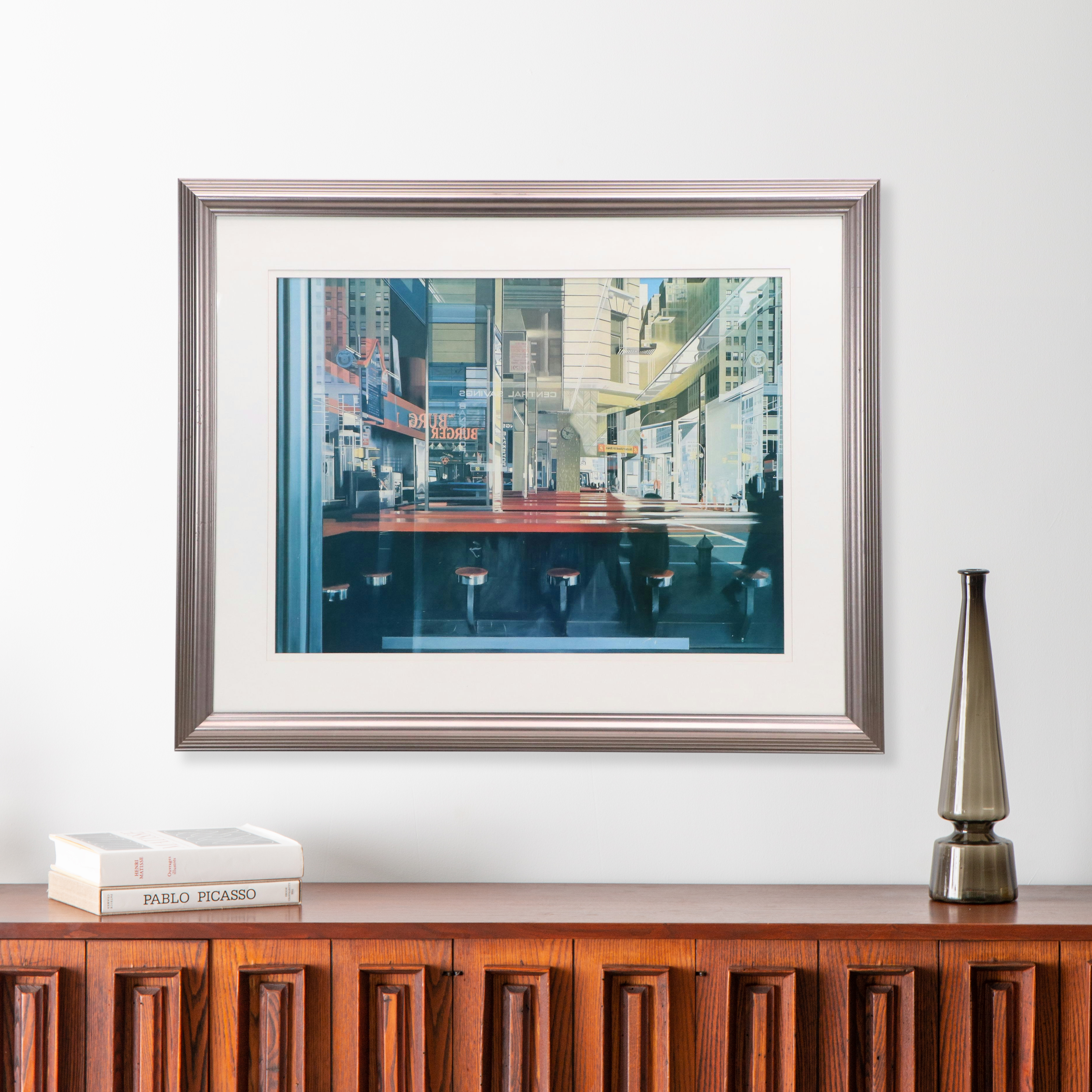 After Richard Estes Offset Lithograph "Central Savings"