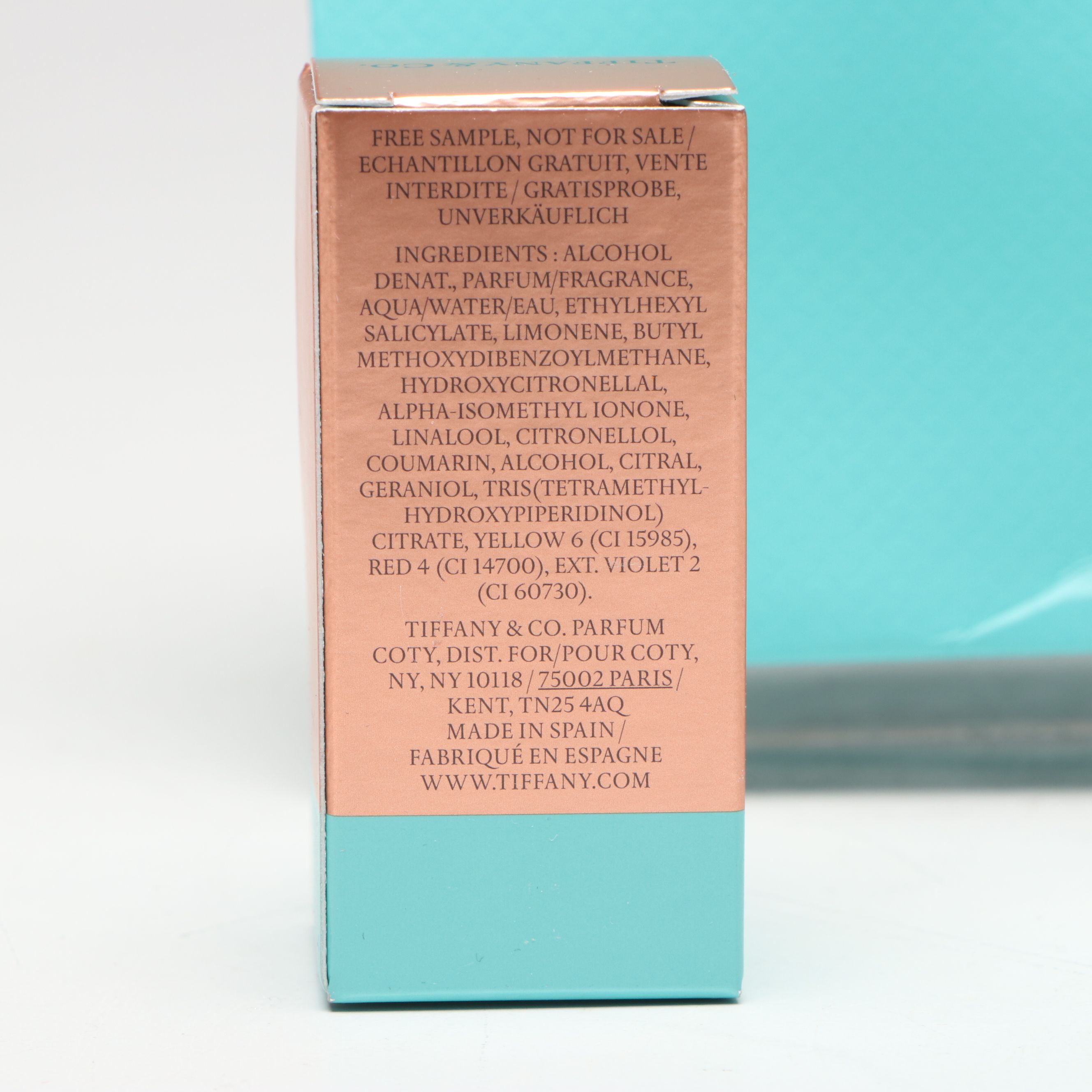 Tiffany & Co. "Rose Gold Intense" Travel Size Perfume with Bag