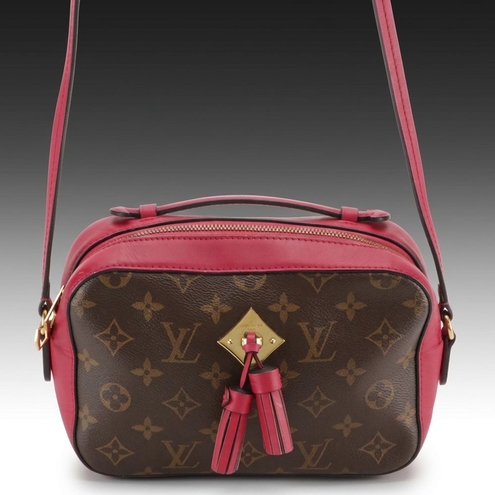Louis Vuitton Saintonge Two-Way Crossbody Bag in Monogram Canvas and Leather