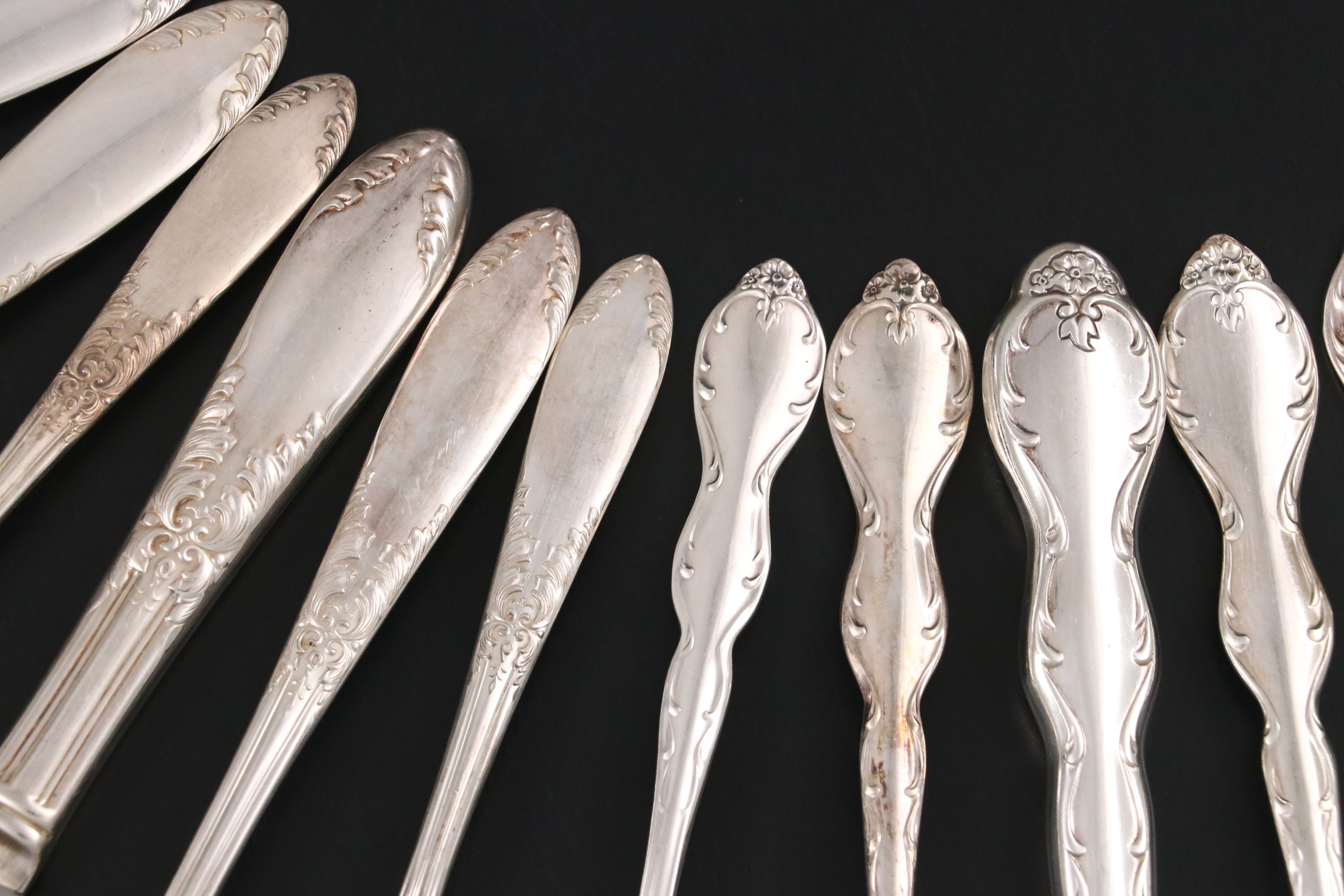 National Silver "King Edward" and Other Silver Plate Flatware