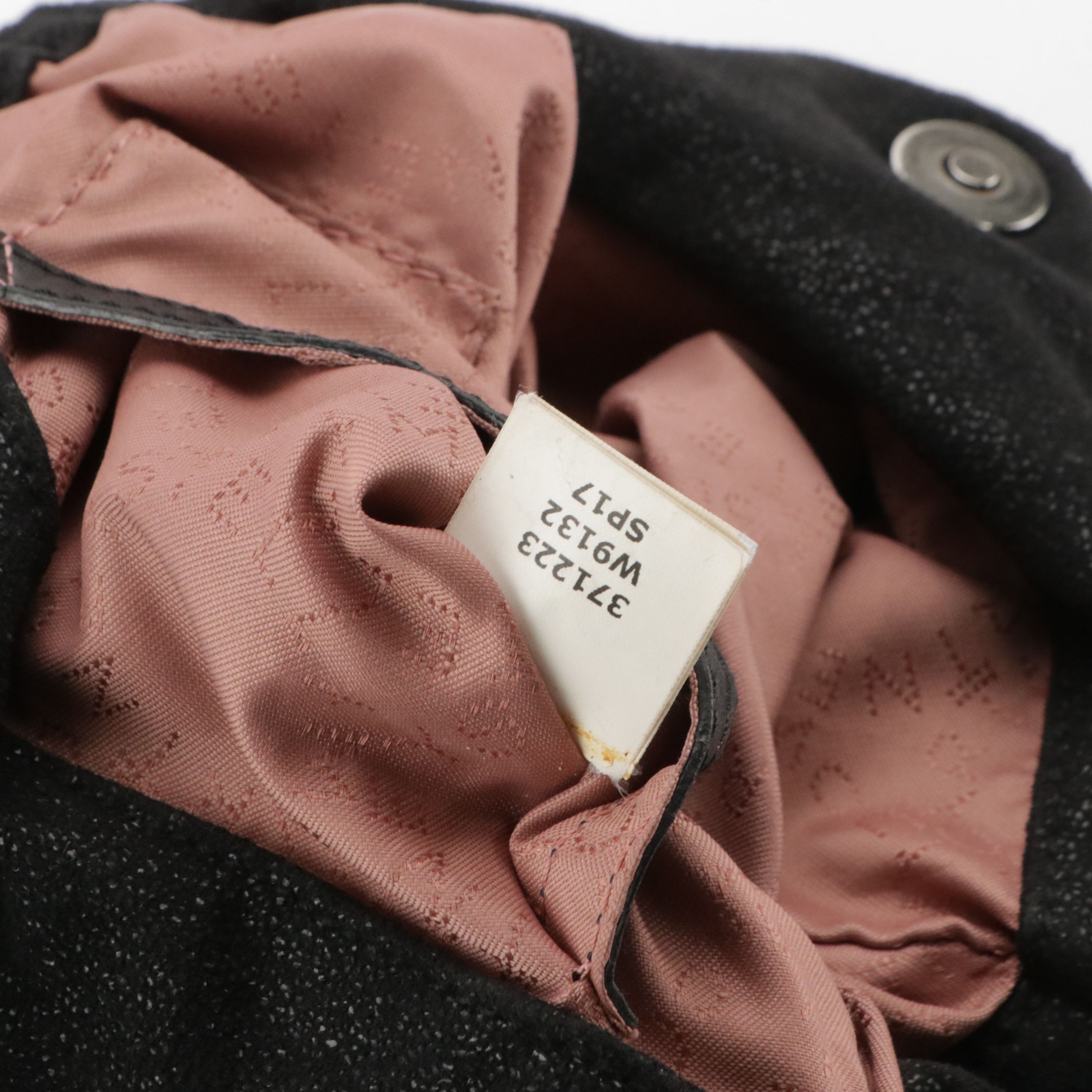 Stella McCartney Falabella Chain Strap Bag in Black Shaggy Deer Faux-Suede