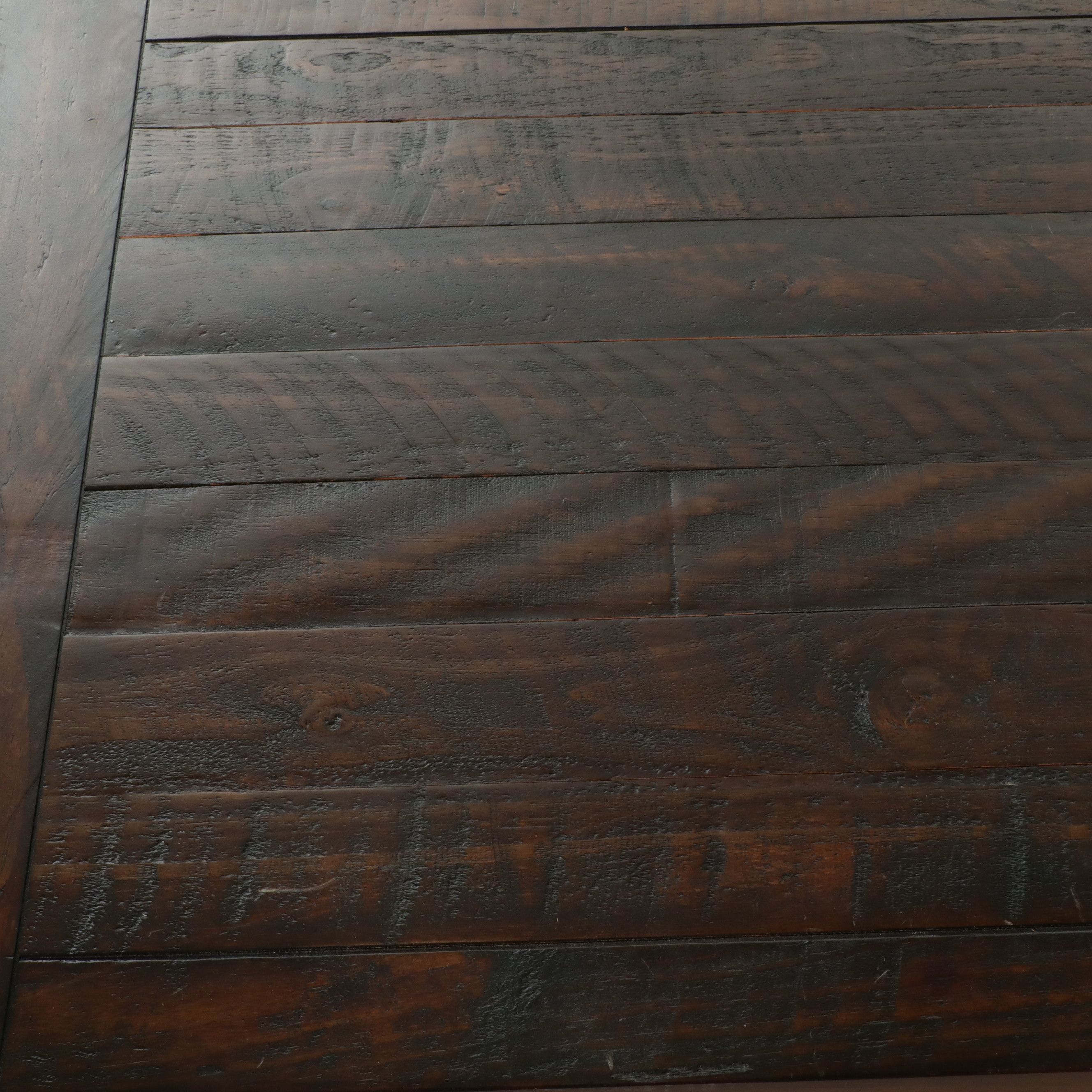 Contemporary Rustic "Lift-Top" Coffee Table with Two Storage Drawers, 21st C.