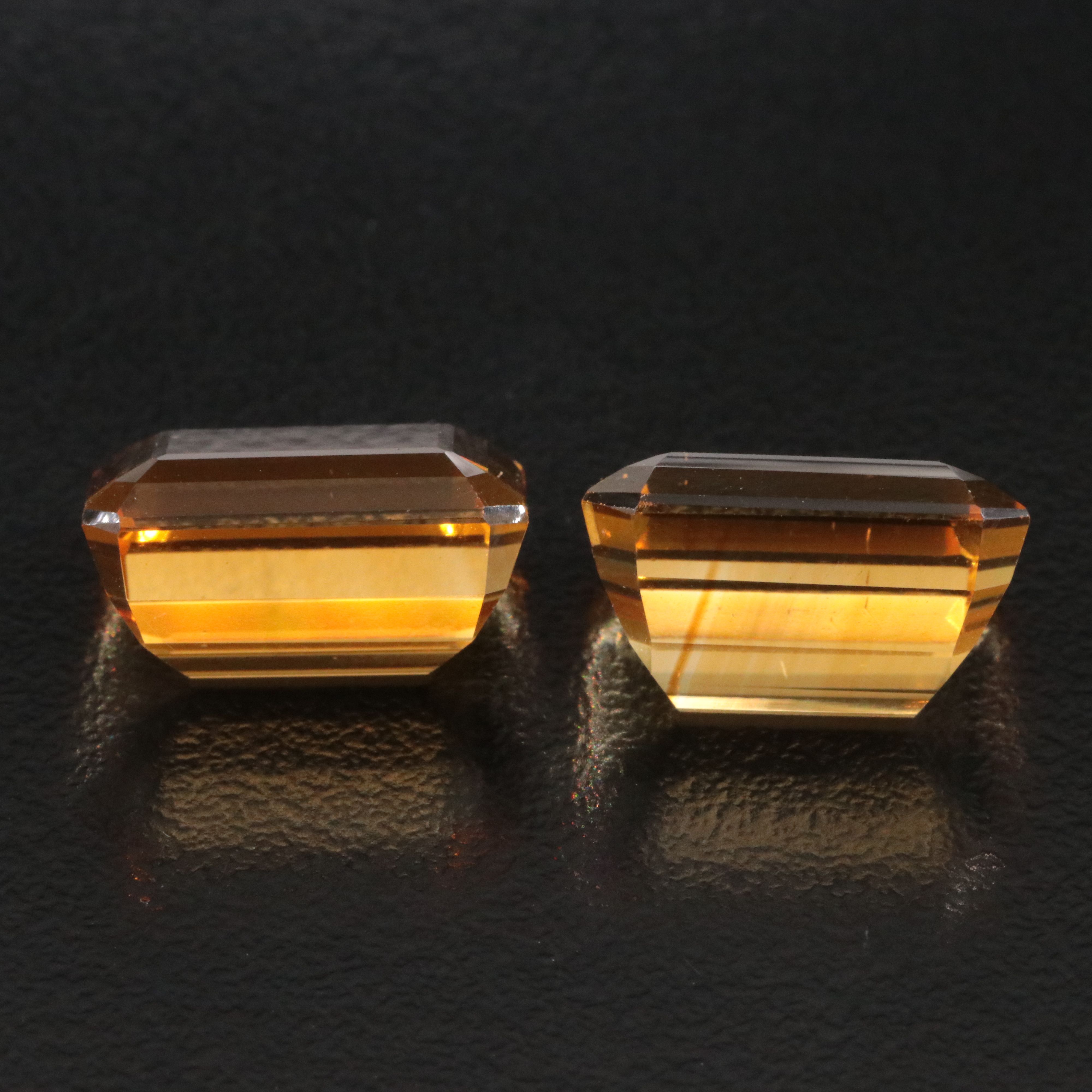 Loose 18.35 CTW Citrine Pair