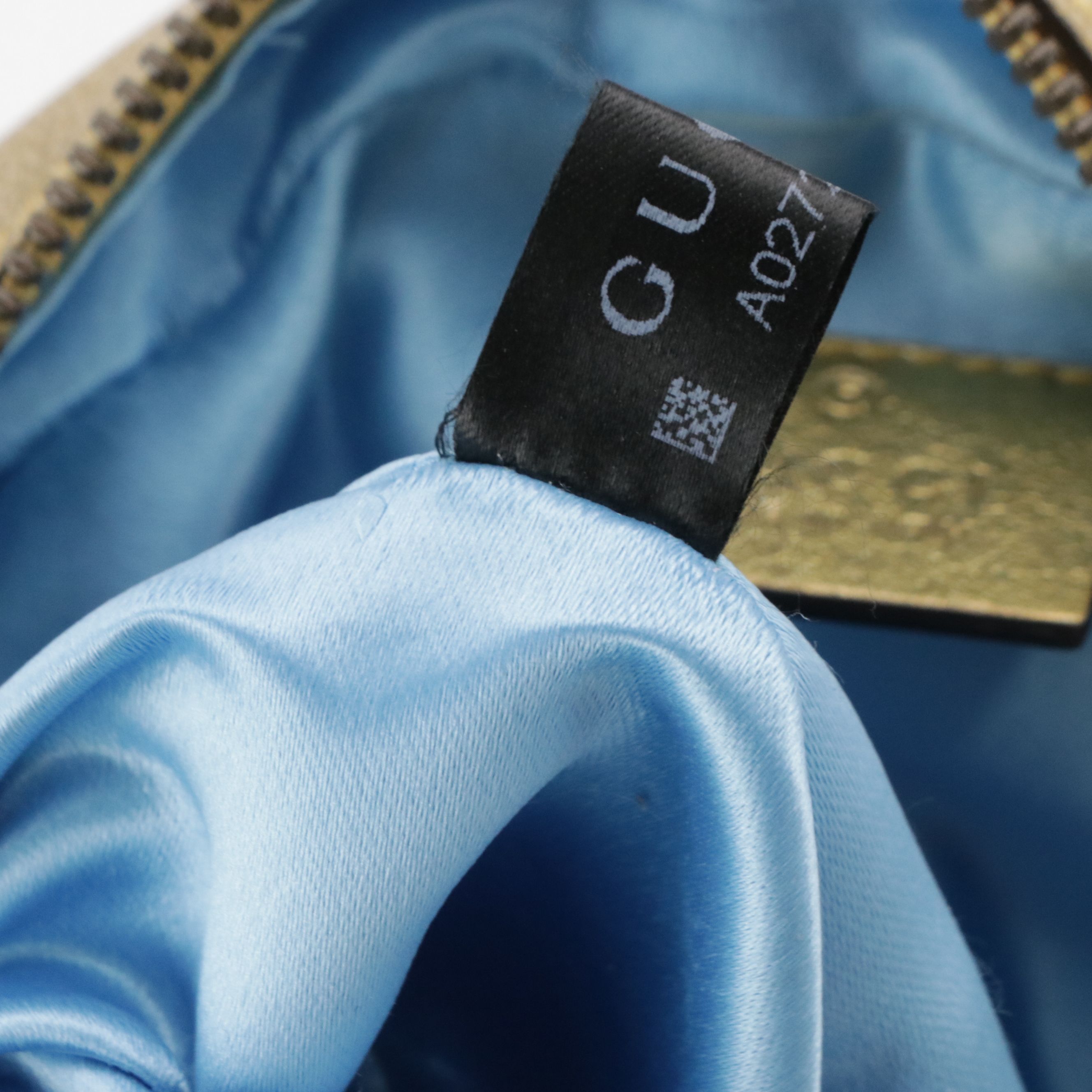 Gucci Marmont Mini Round Crossbody in Metallic Gold and Pink Leather