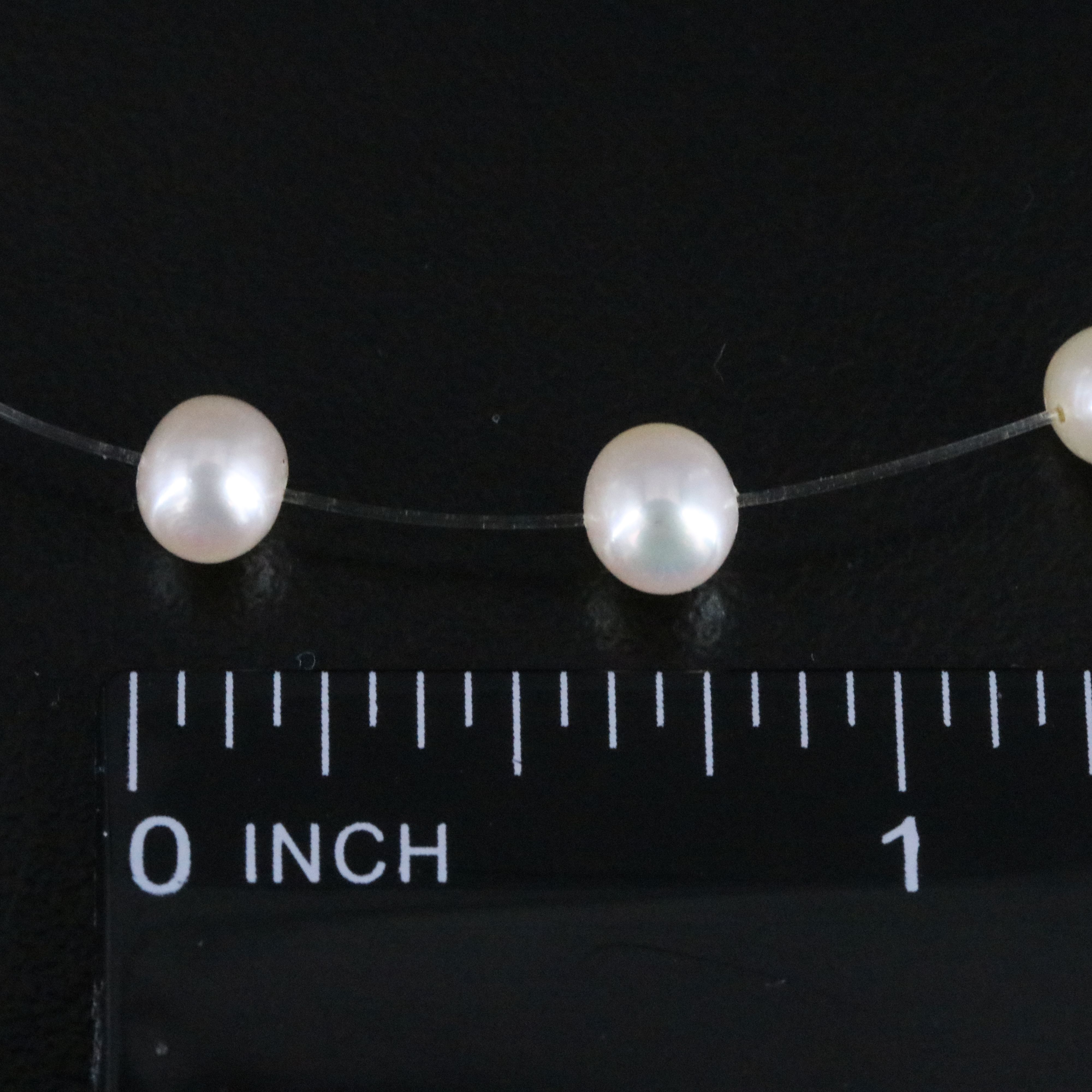 14K Pearl Station Necklace