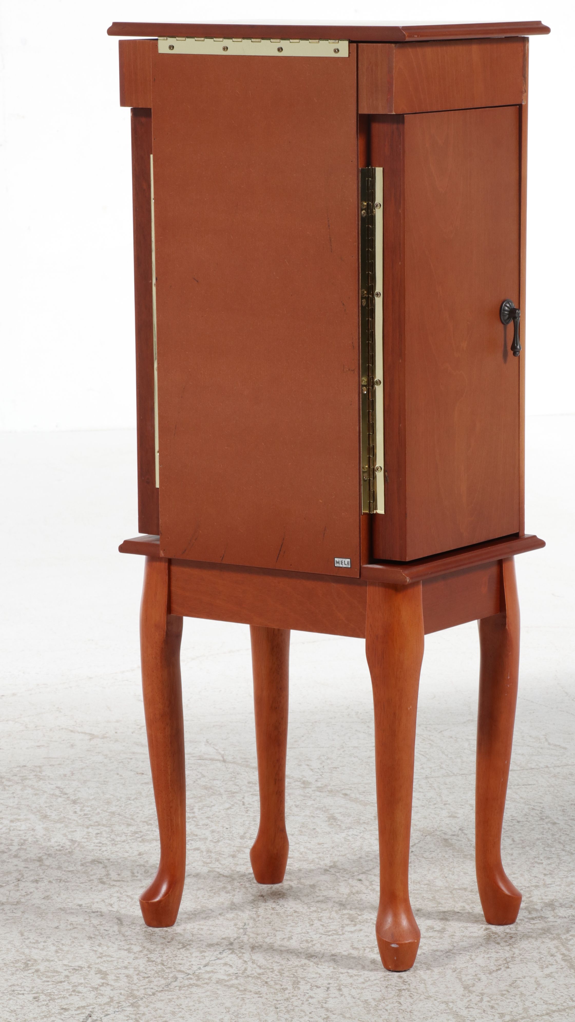 Mele Queen Anne Style Standing Jewelry Armoire, 21st Century