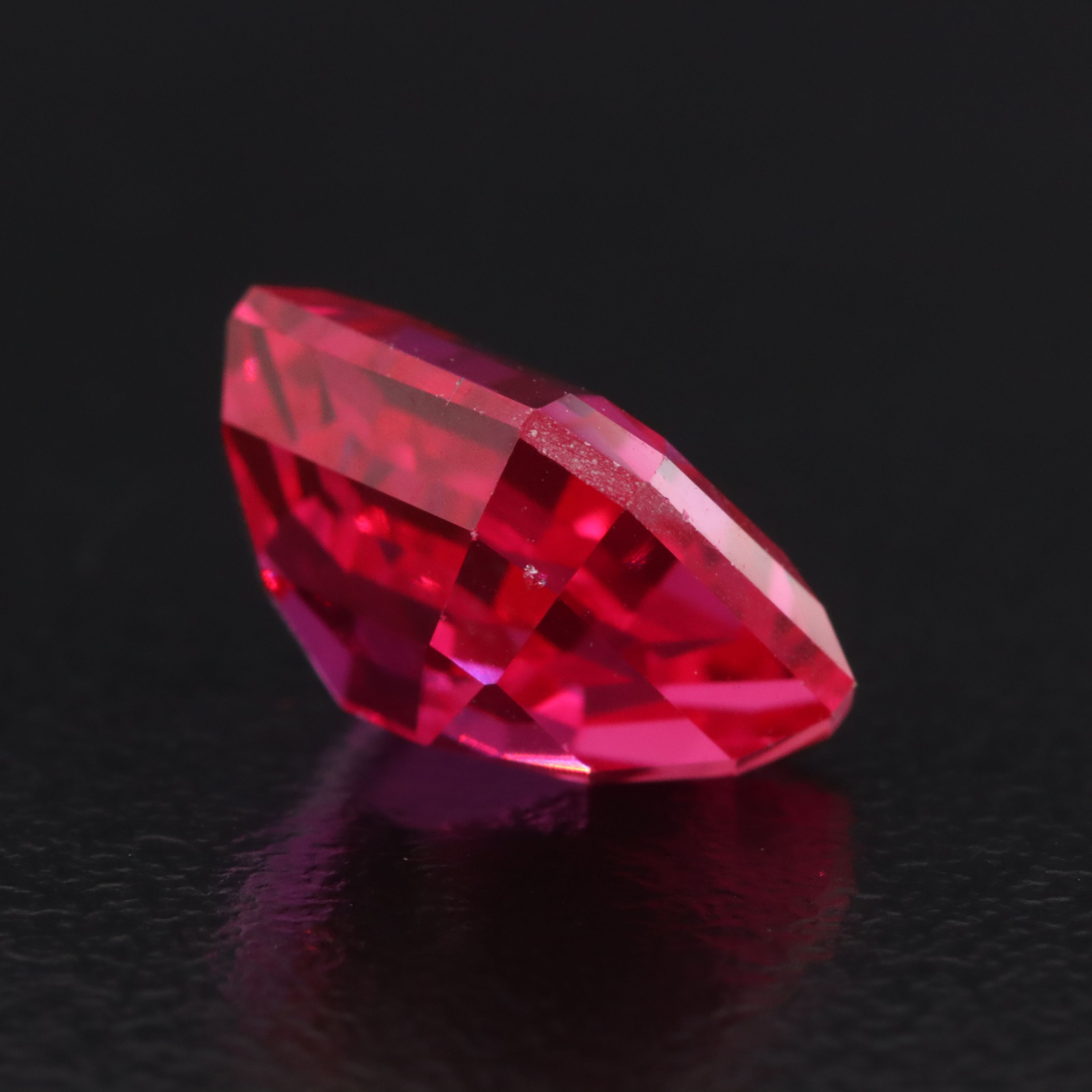 Loose 6.35 CT Lab Grown Ruby