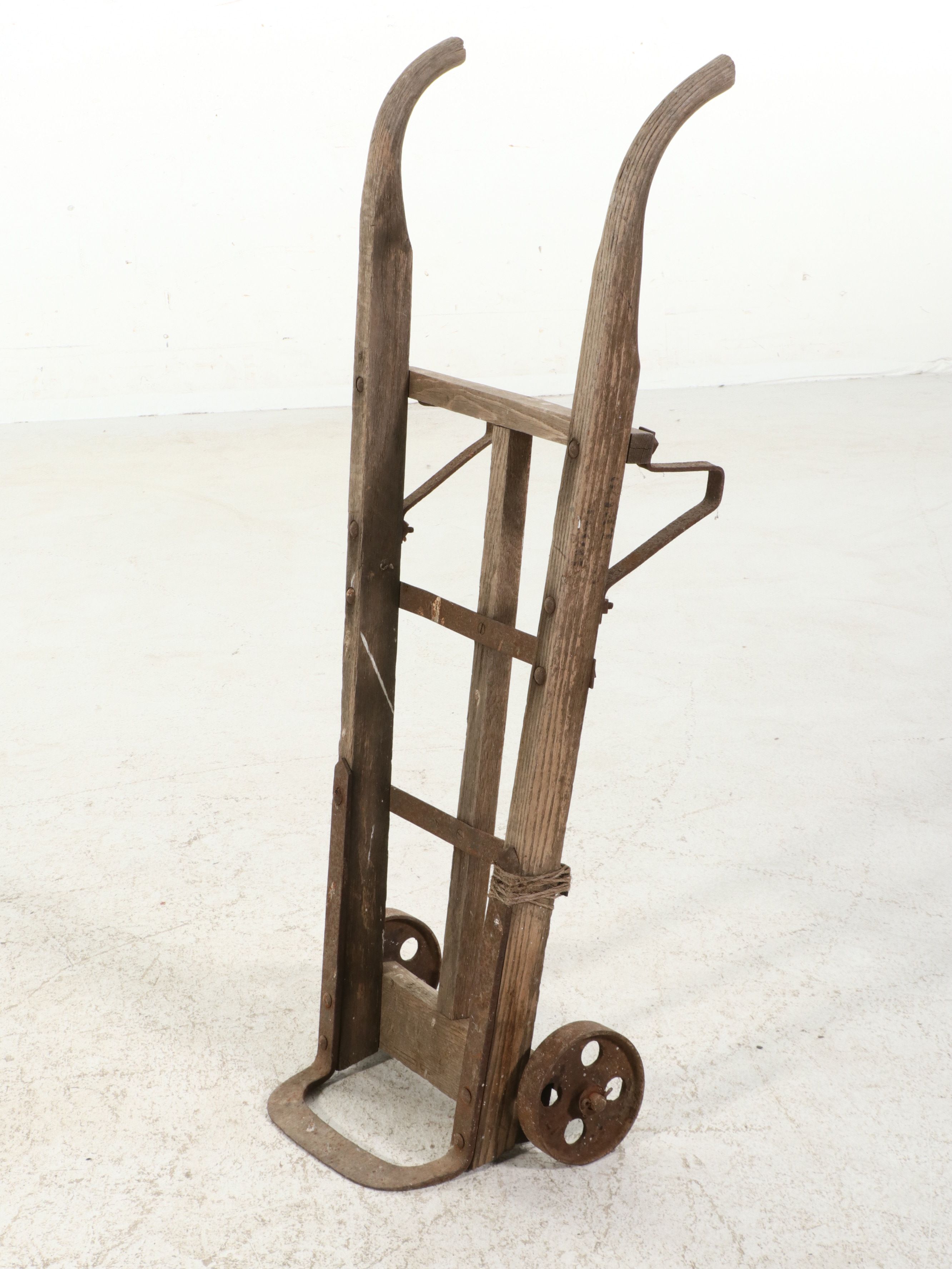 Rustic Industrial Wooden Trolley