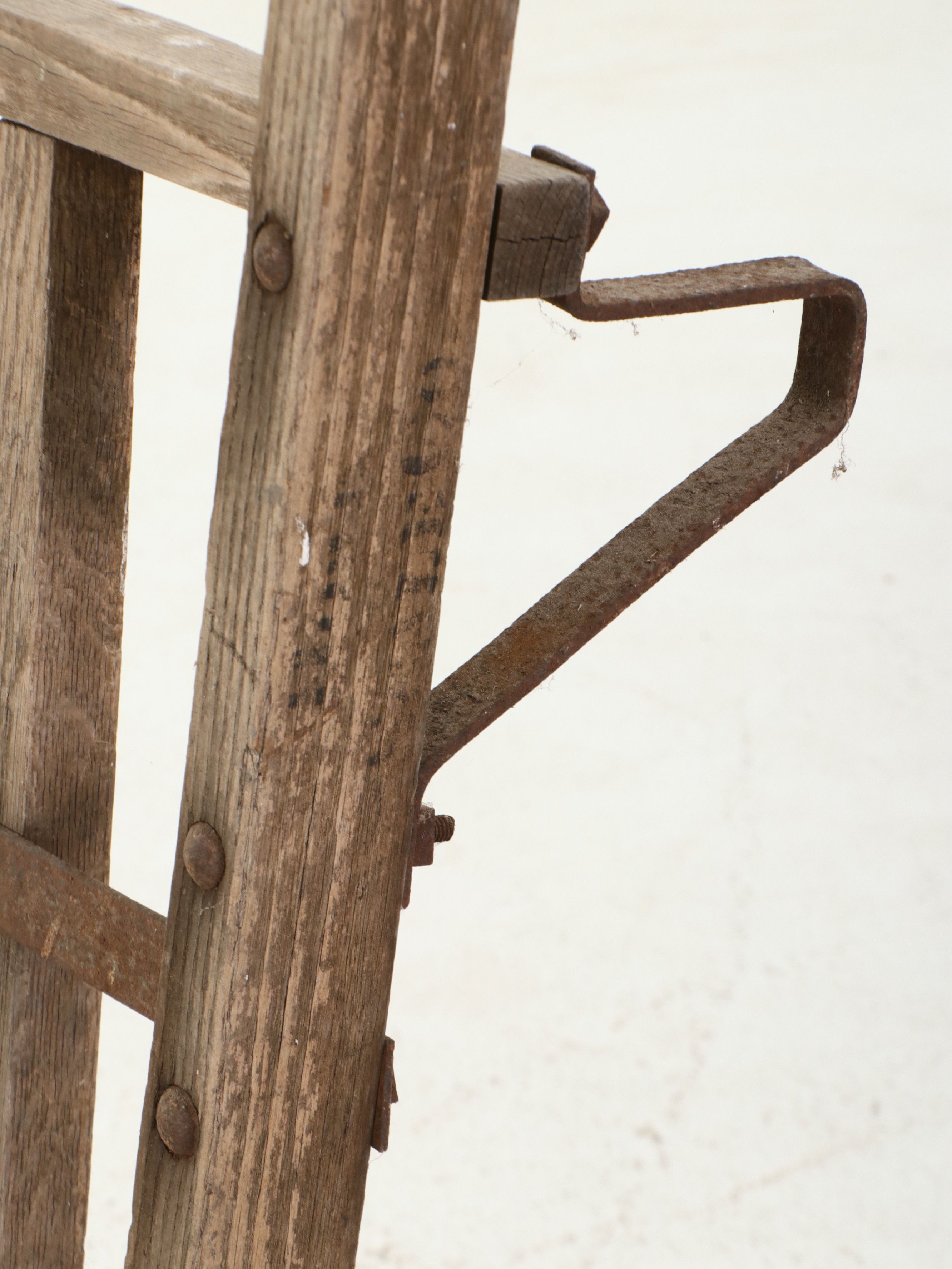 Rustic Industrial Wooden Trolley