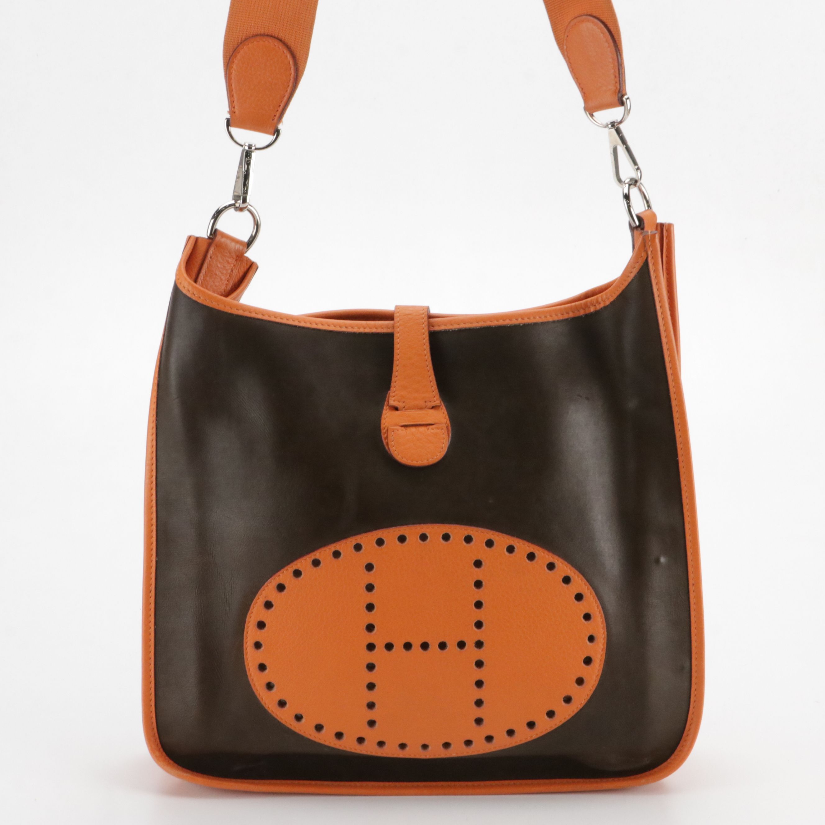 Hermès Evelyne I GM in Amazonia Canvas and Clemence Leather