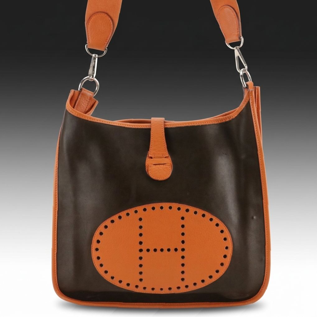Hermès Evelyne I GM in Amazonia Canvas and Clemence Leather