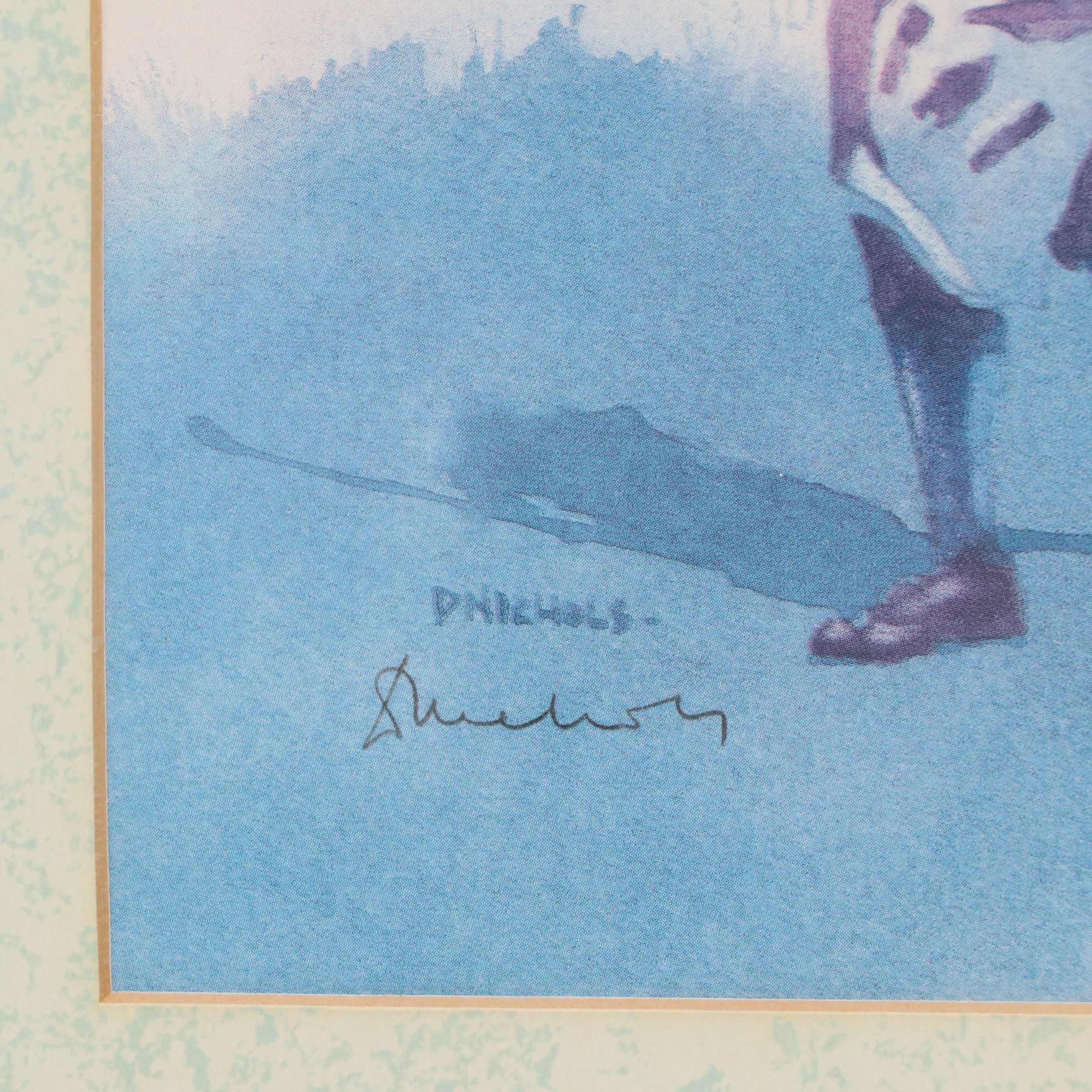 David Nichols Offset Lithographs of Golfers