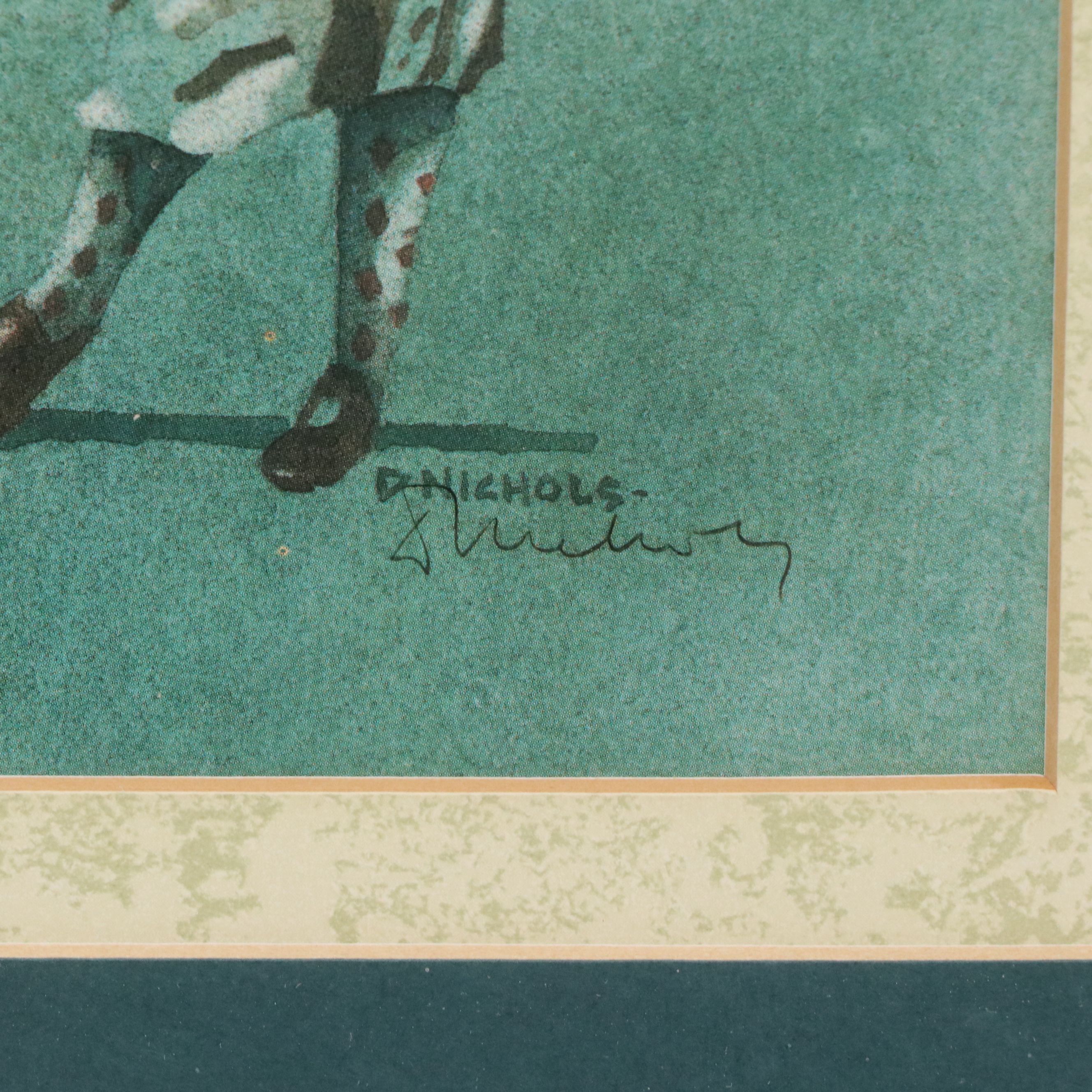 David Nichols Offset Lithographs of Golfers