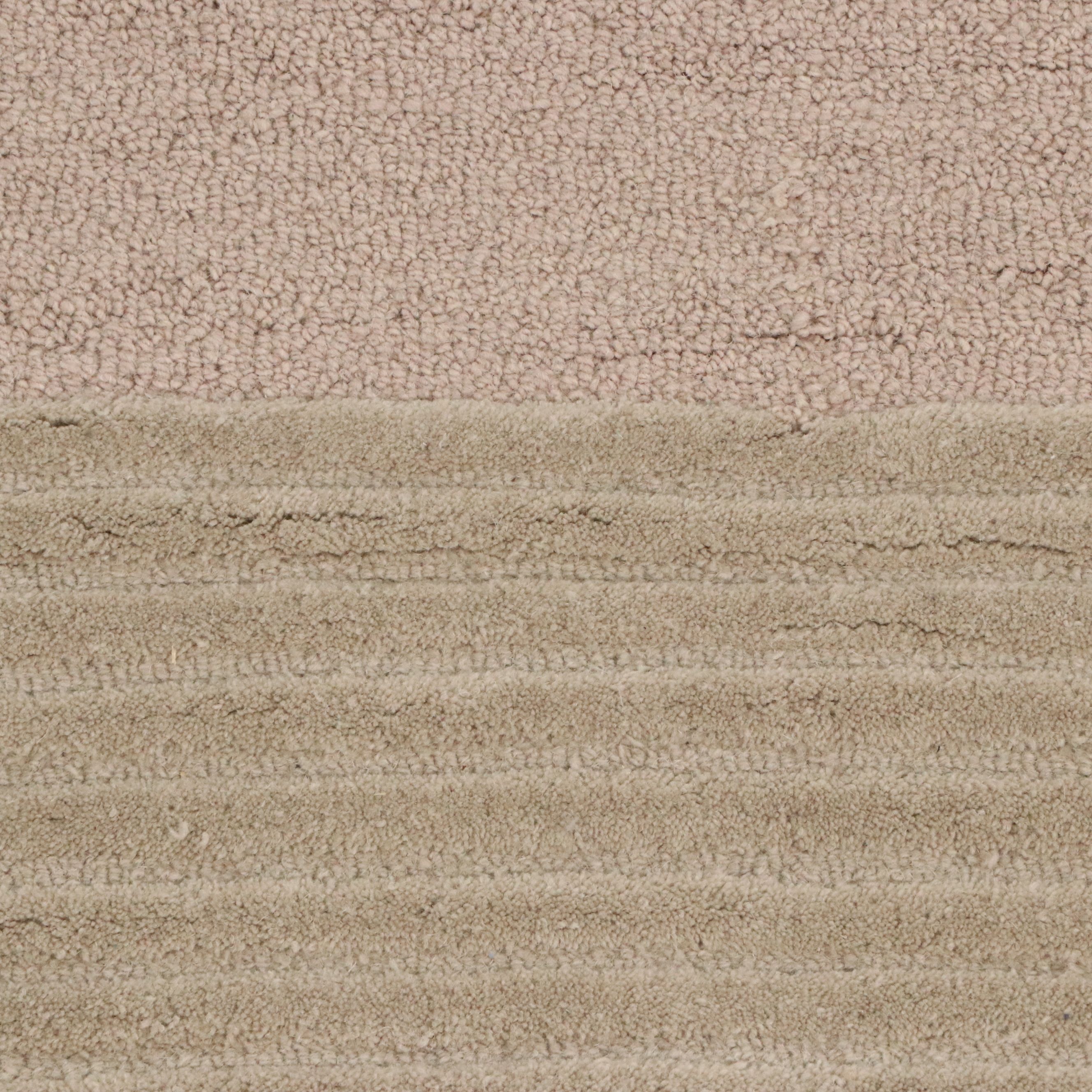 5'1 x 7' Hand-Tufted Indian Contemporary Geometric Area Rug