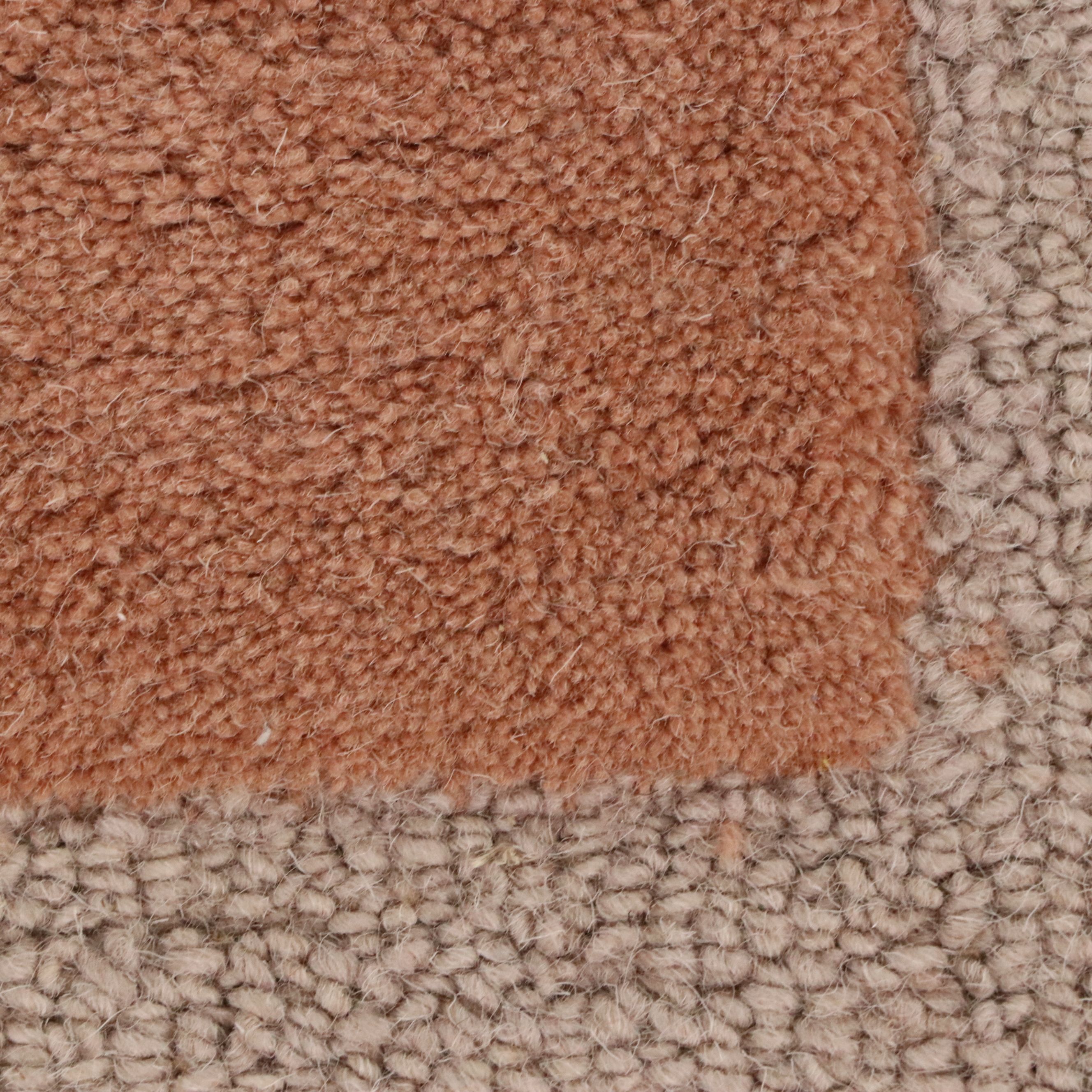 5'1 x 7' Hand-Tufted Indian Contemporary Geometric Area Rug