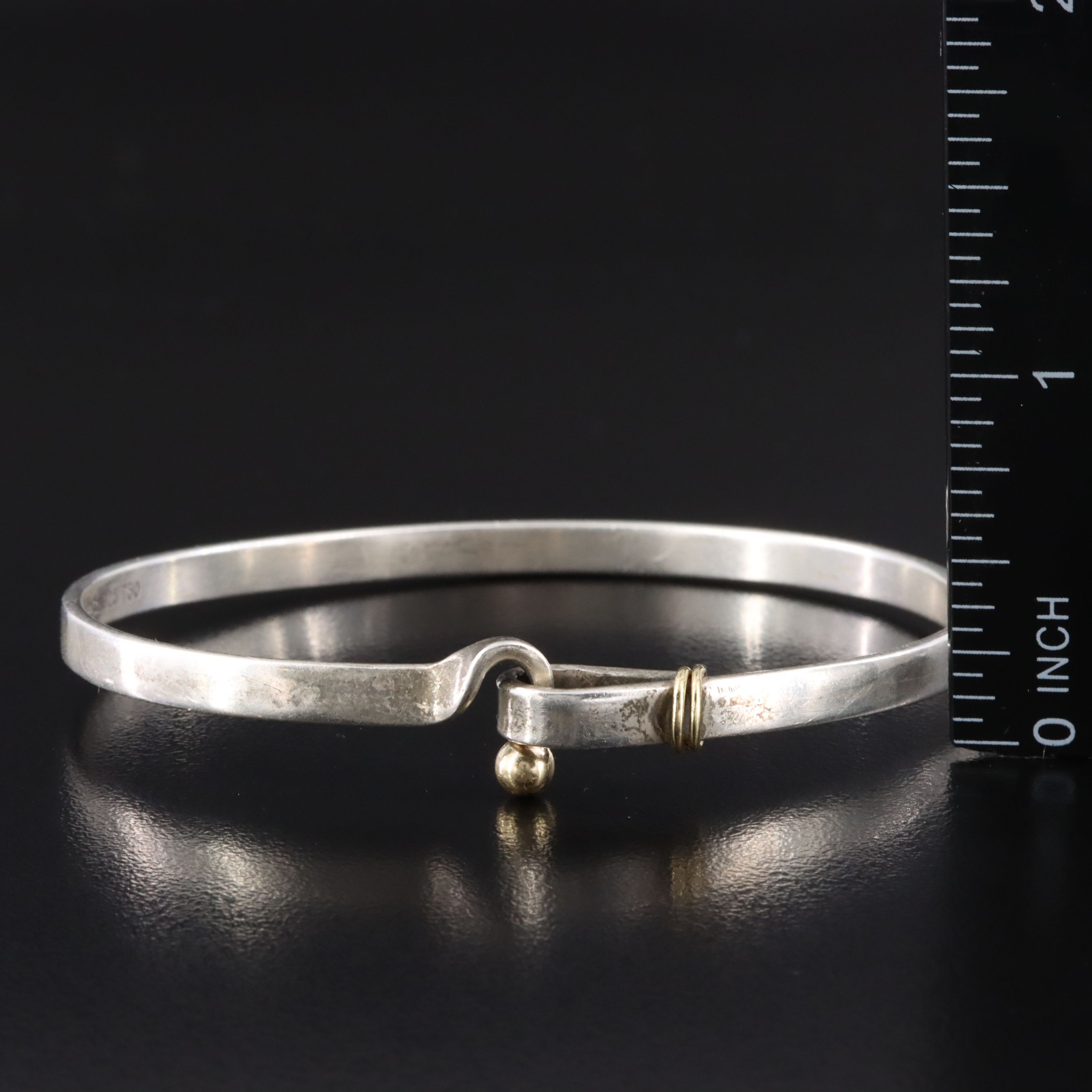 Tiffany & Co. Sterling Hook and Eye Bracelet and Ring with 18K Accent