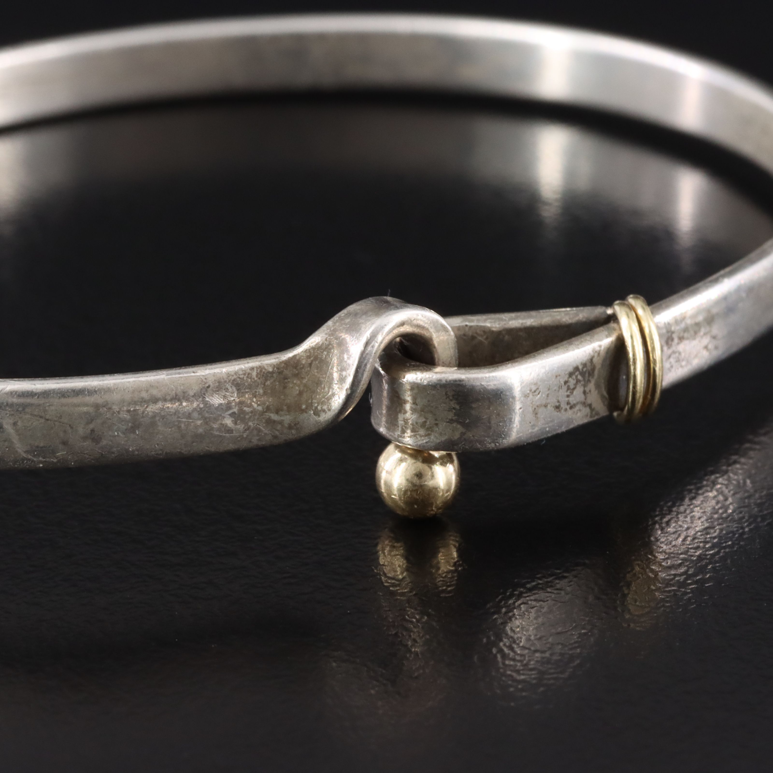 Tiffany & Co. Sterling Hook and Eye Bracelet and Ring with 18K Accent