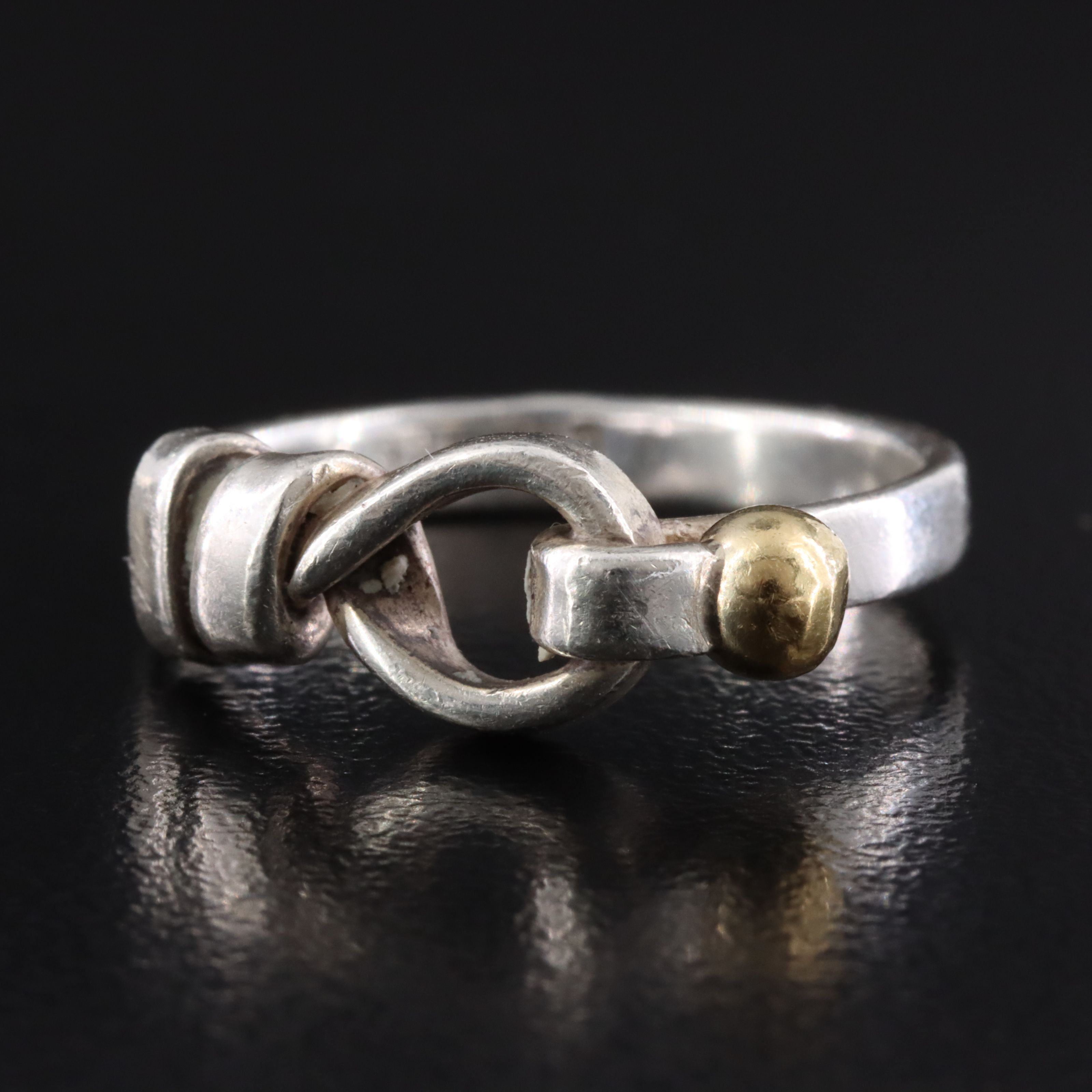 Tiffany & Co. Sterling Hook and Eye Bracelet and Ring with 18K Accent