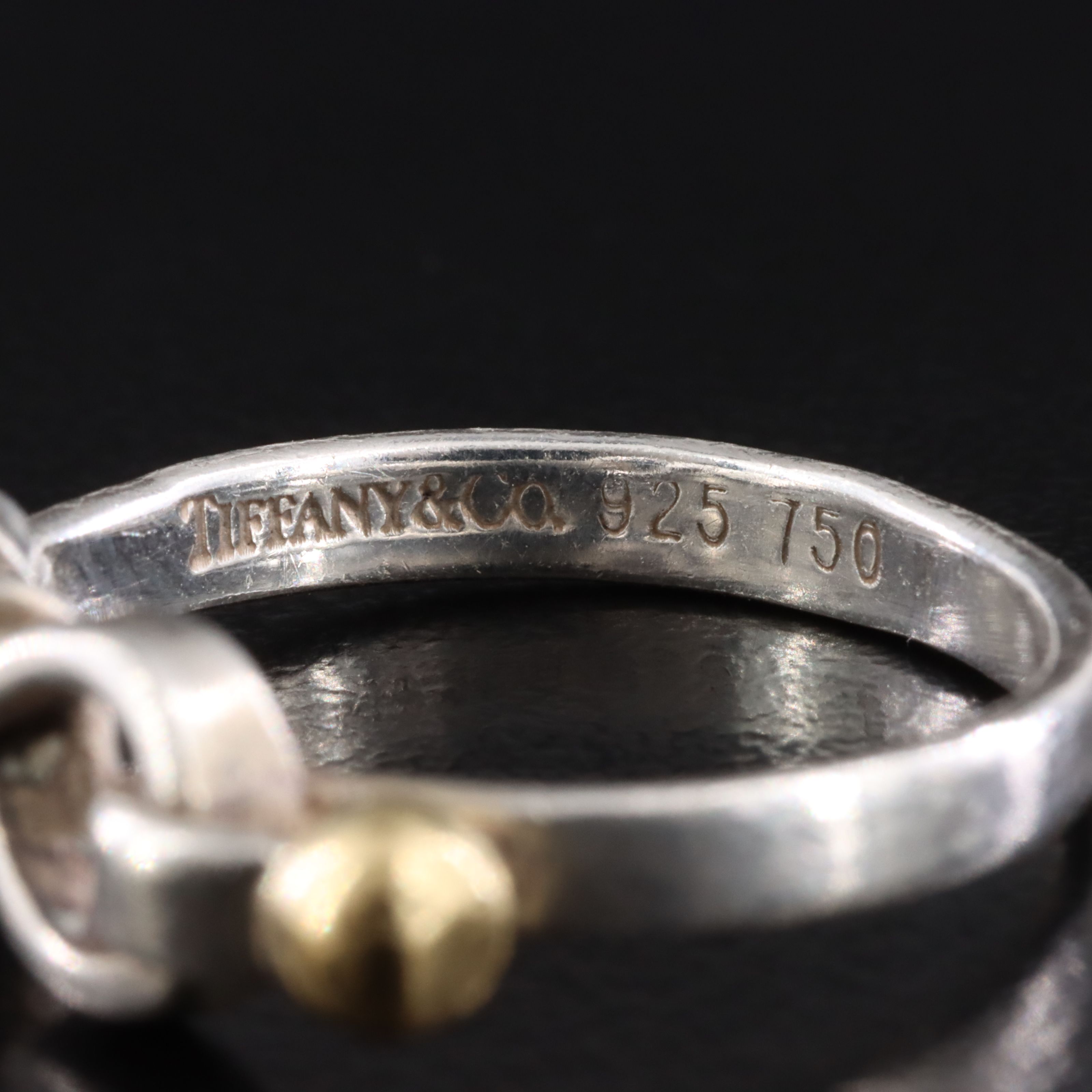 Tiffany & Co. Sterling Hook and Eye Bracelet and Ring with 18K Accent