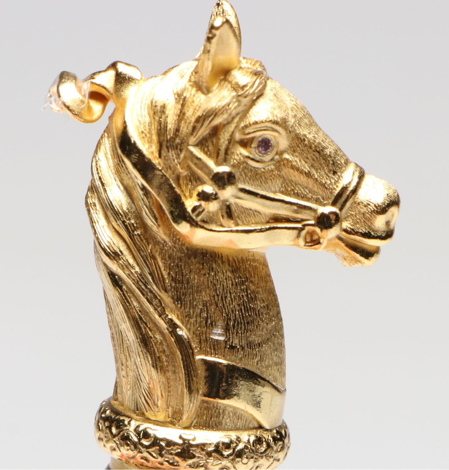 Imperial Russian Gilt Silver and Nephrite Letter Opener with Diamond Accents