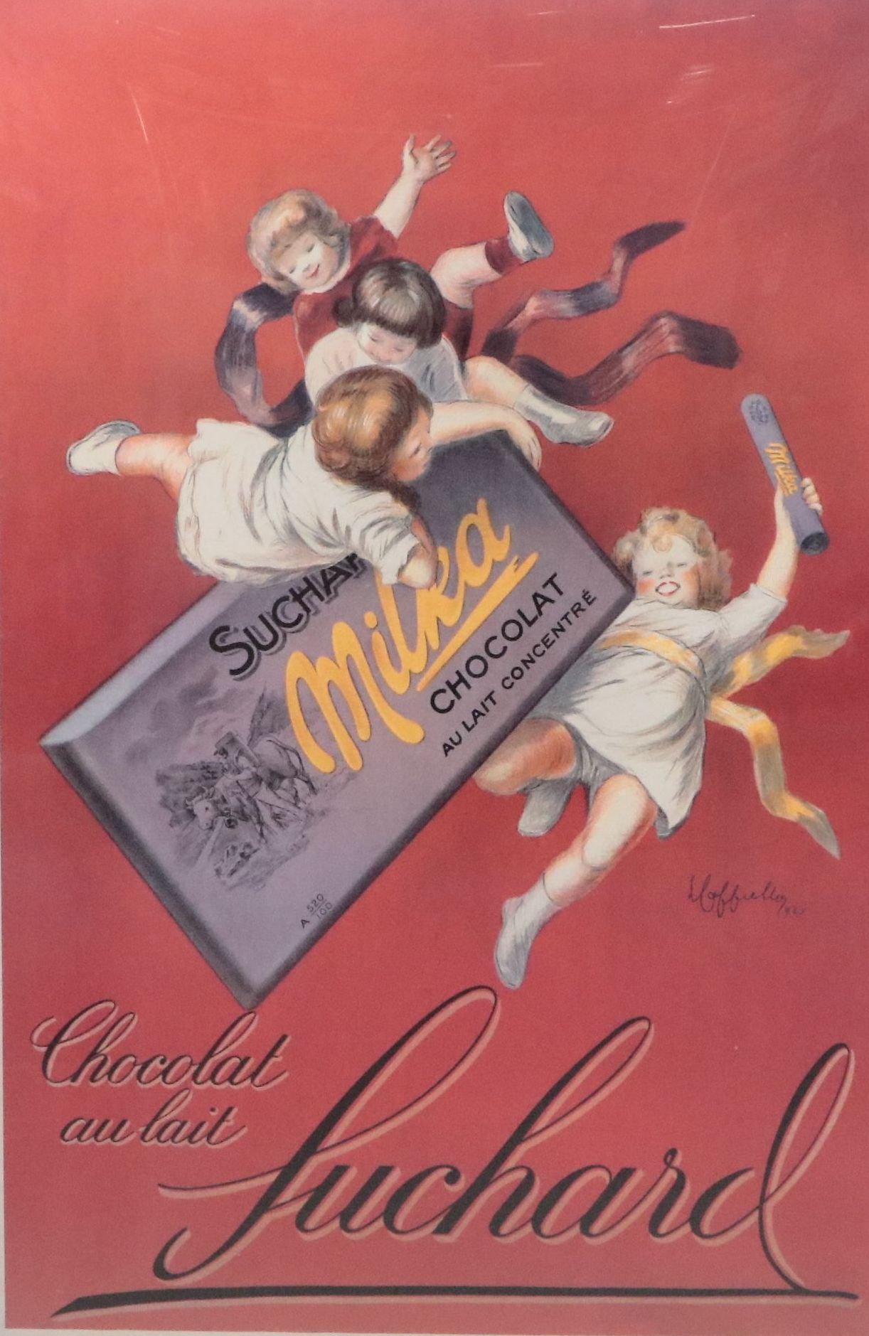 Chocolat Suchard Advertisement Offset Lithograph After Leonetto Cappiello, 1998