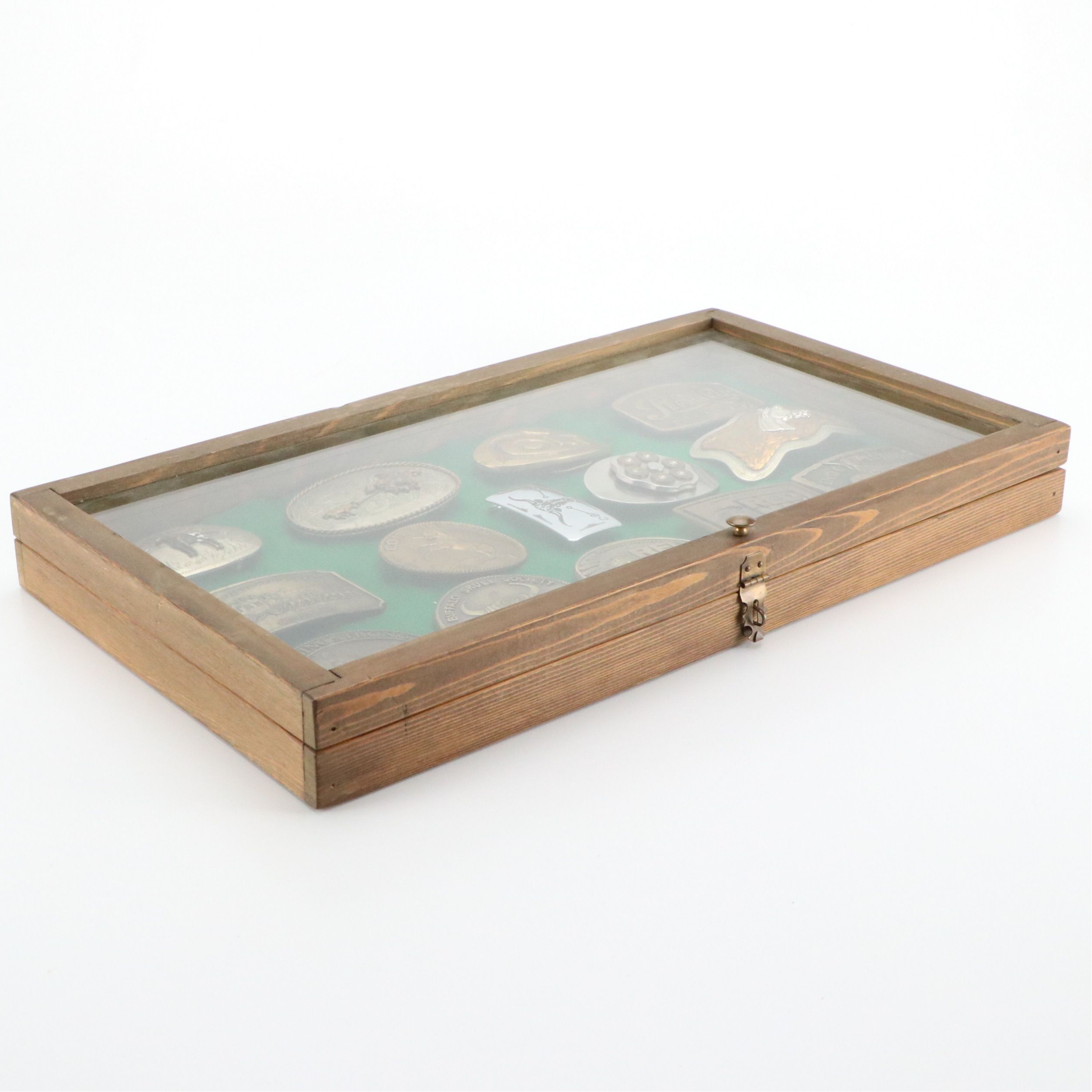 Don Applegate Stainless Buckle and Other Western/Commemorative Buckles w/ Case