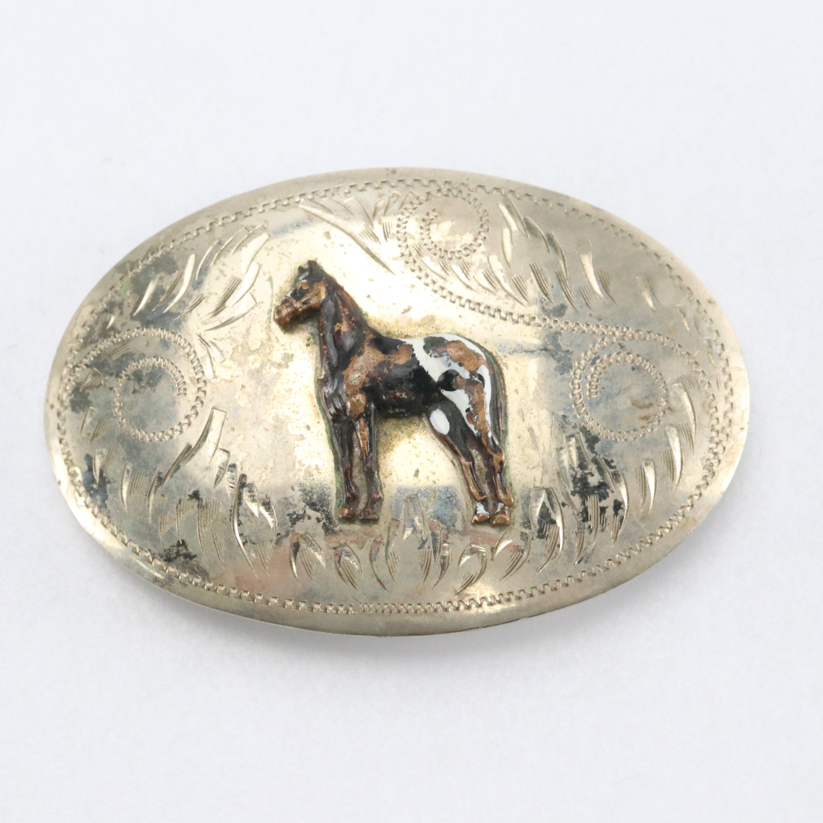 Don Applegate Stainless Buckle and Other Western/Commemorative Buckles w/ Case