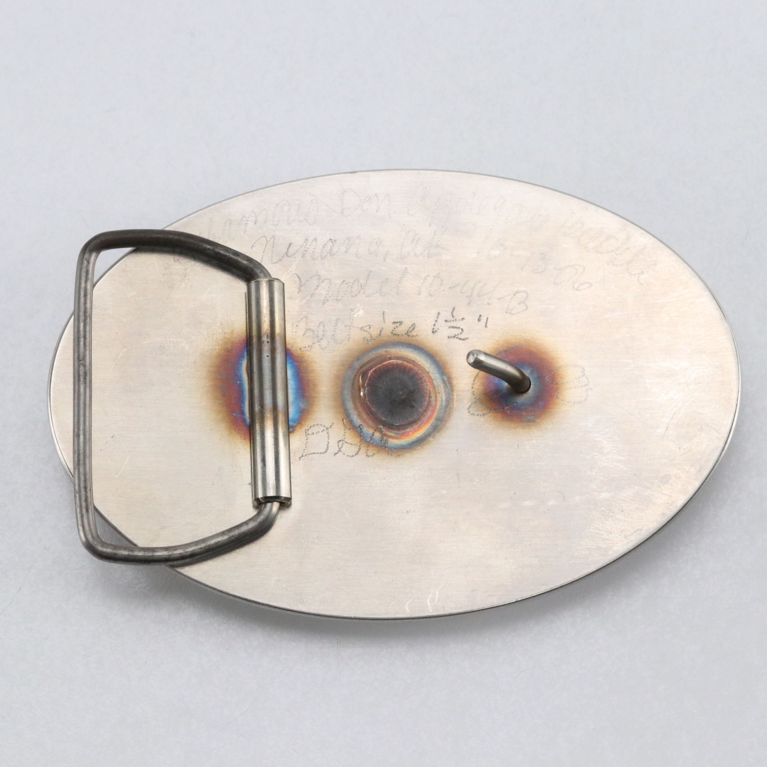 Don Applegate Stainless Buckle and Other Western/Commemorative Buckles w/ Case