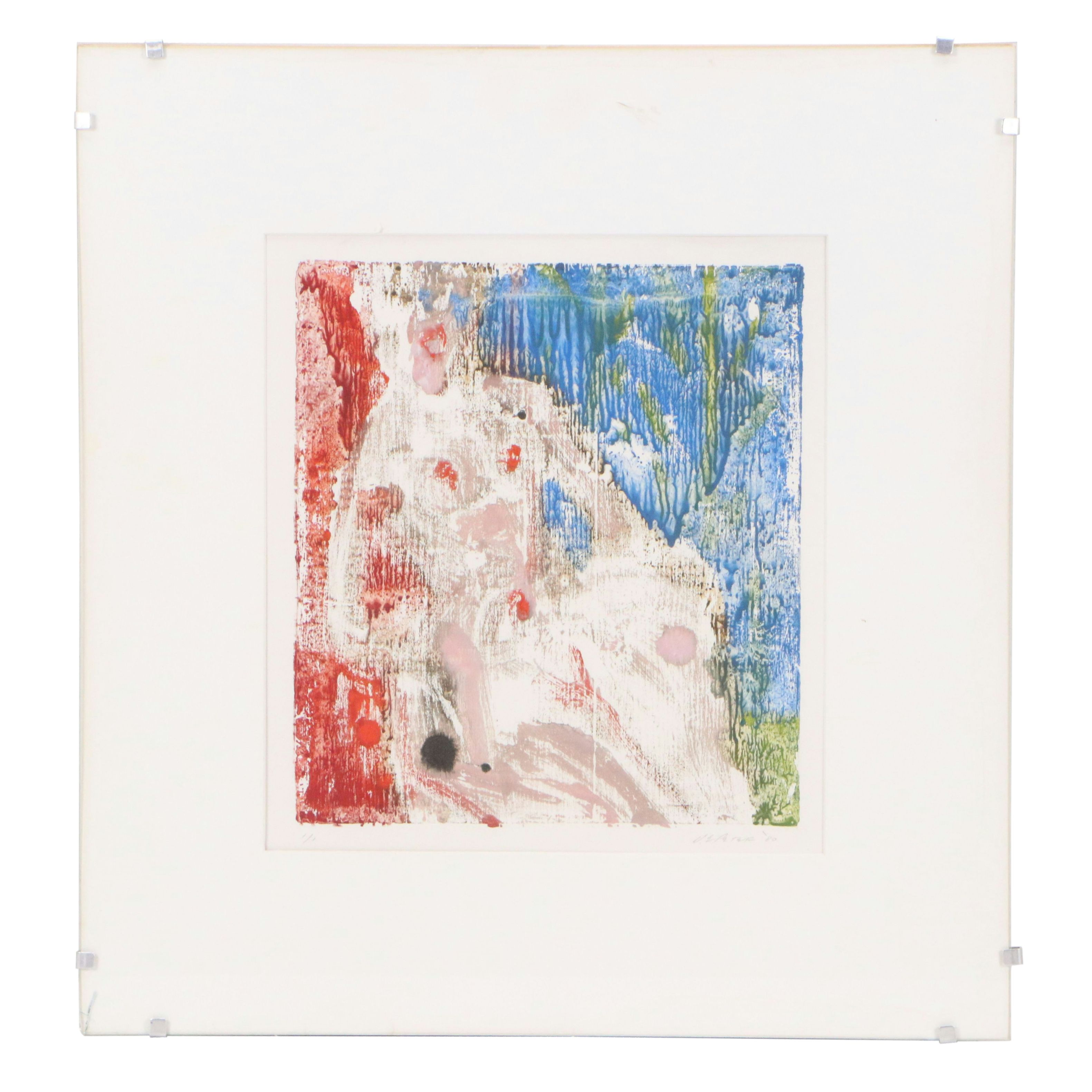 Modernist Figurative Monotype, 1980