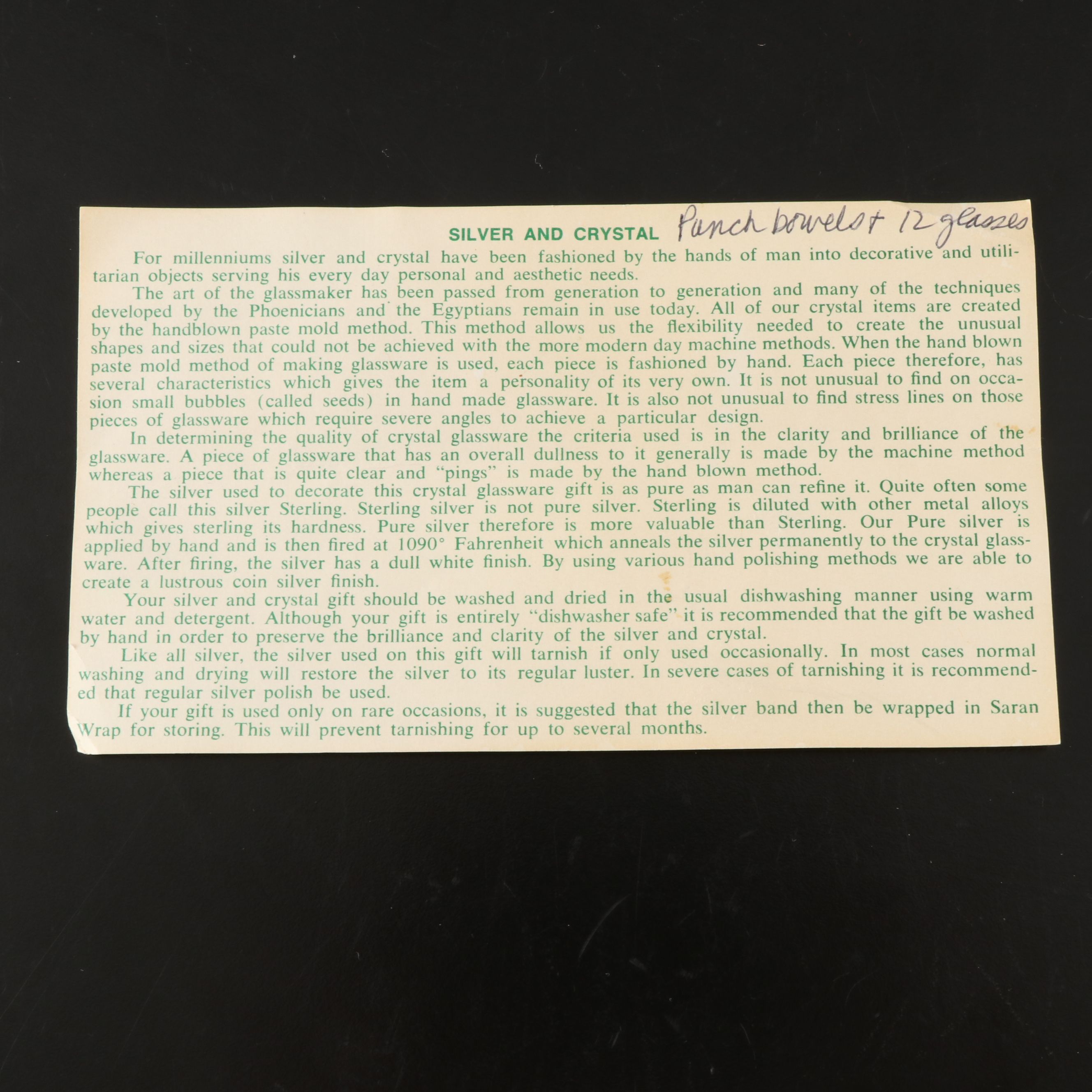 MCM Dorothy Thorpe Style Glass Punch Bowl and Cups with Silver Plate Ladle