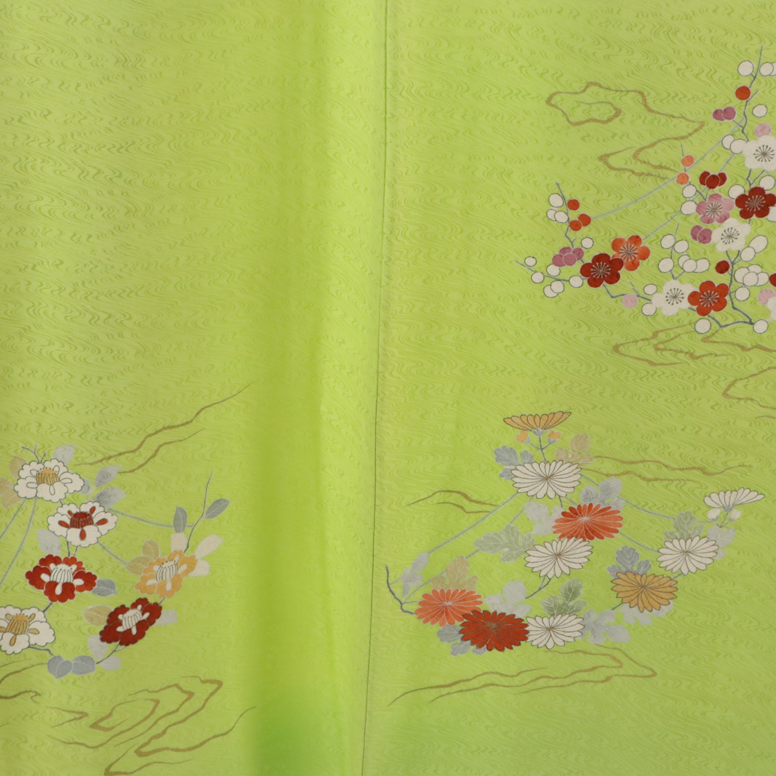 Japanese Kinsai Komon Kimono
