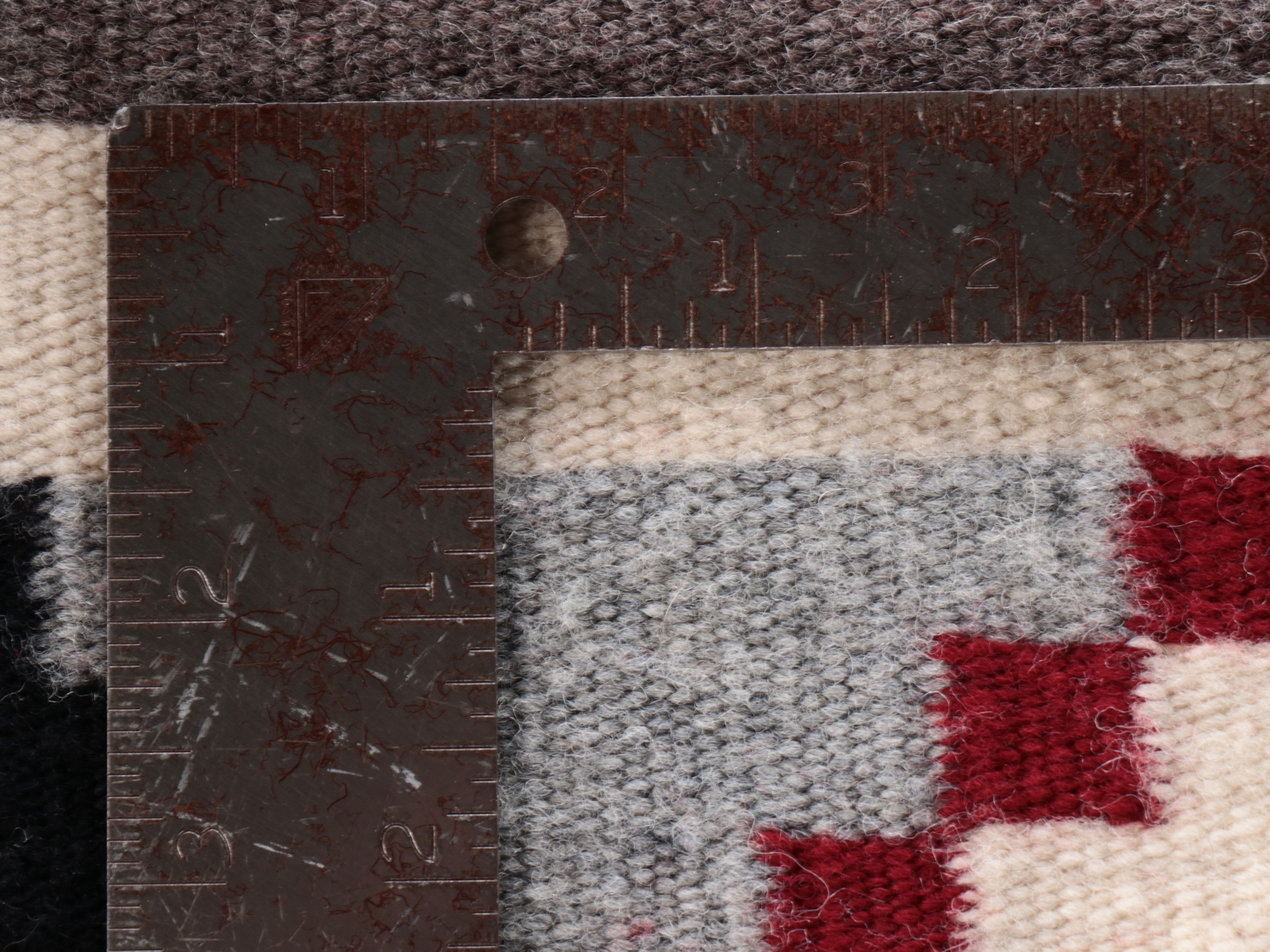 1'8 x 3' Handwoven Navajo Klagetoh Ganado Wool Rug